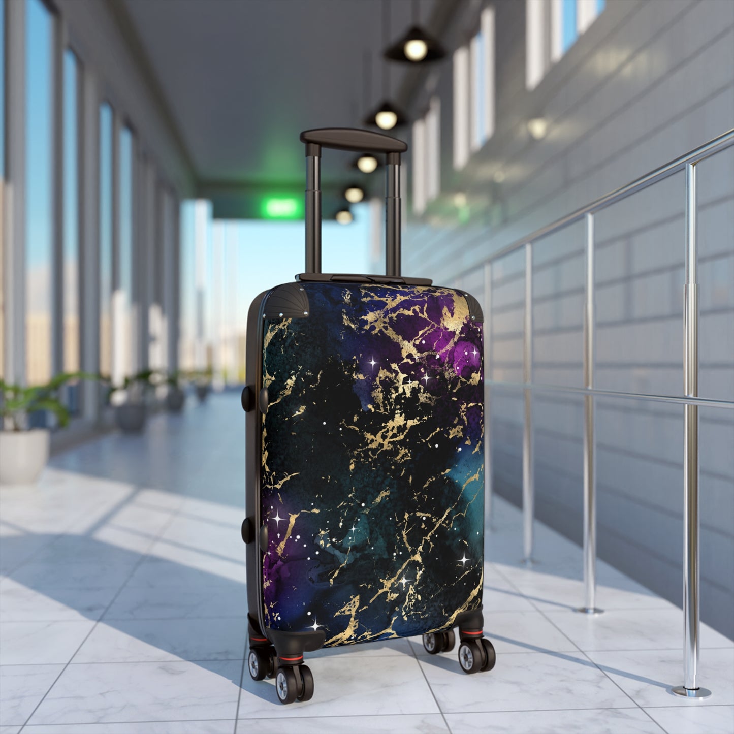Purple Gold Suitcase