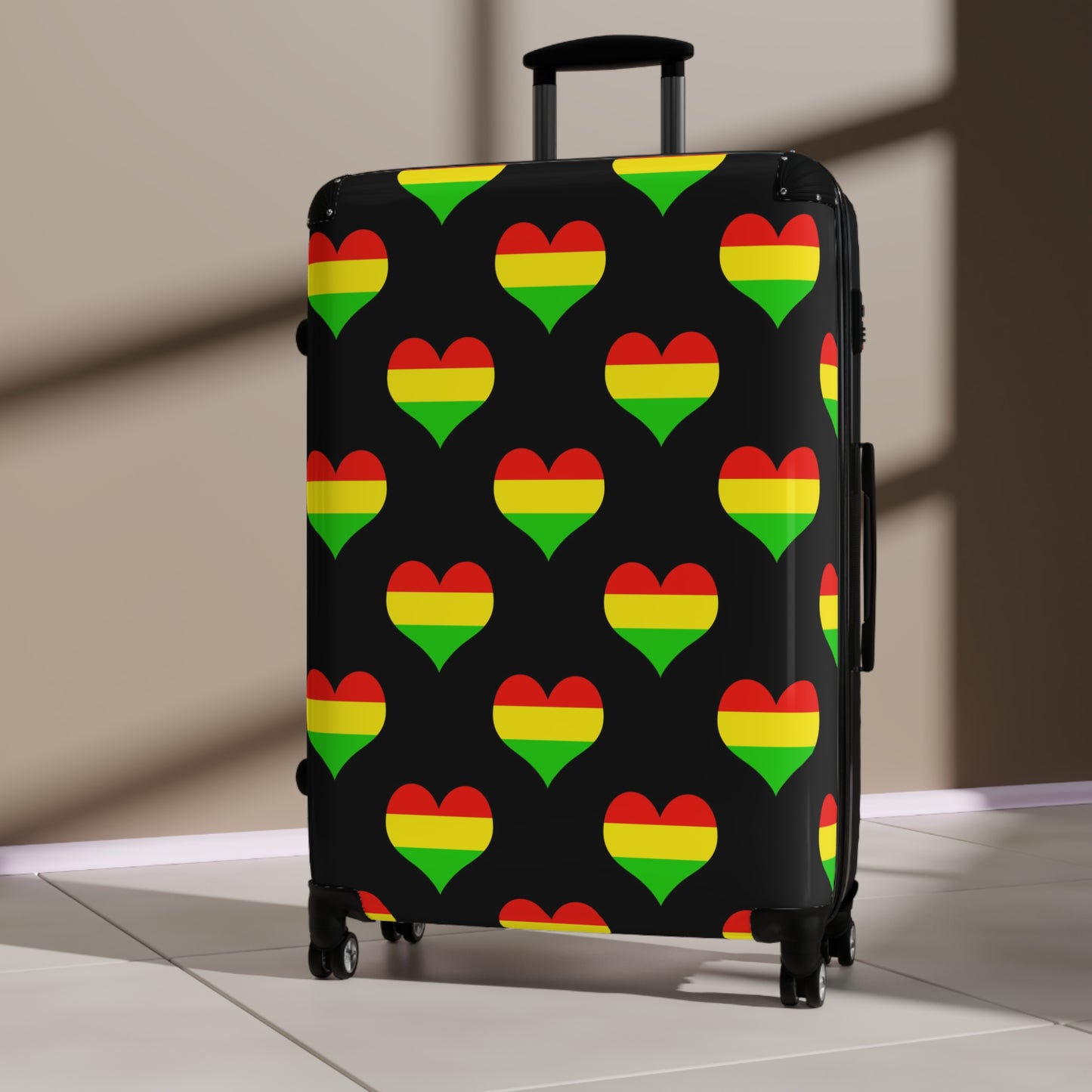 Rasta Hearts Suitcase