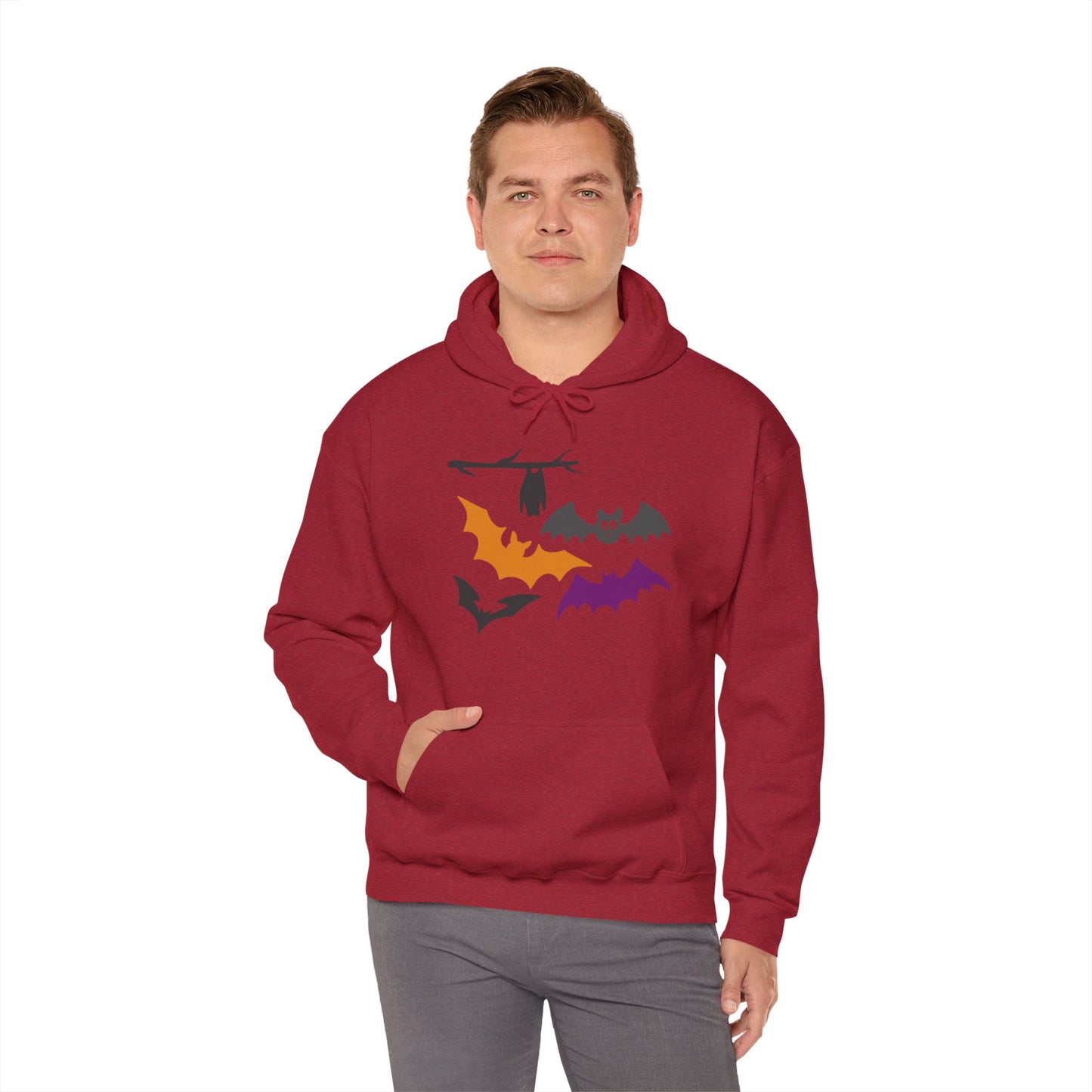 Halloween Bats Heavy Blend™ Hooded Sweatshirt