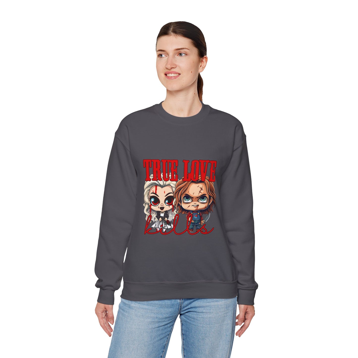 Chucky and bride Halloween Sweatshirt
