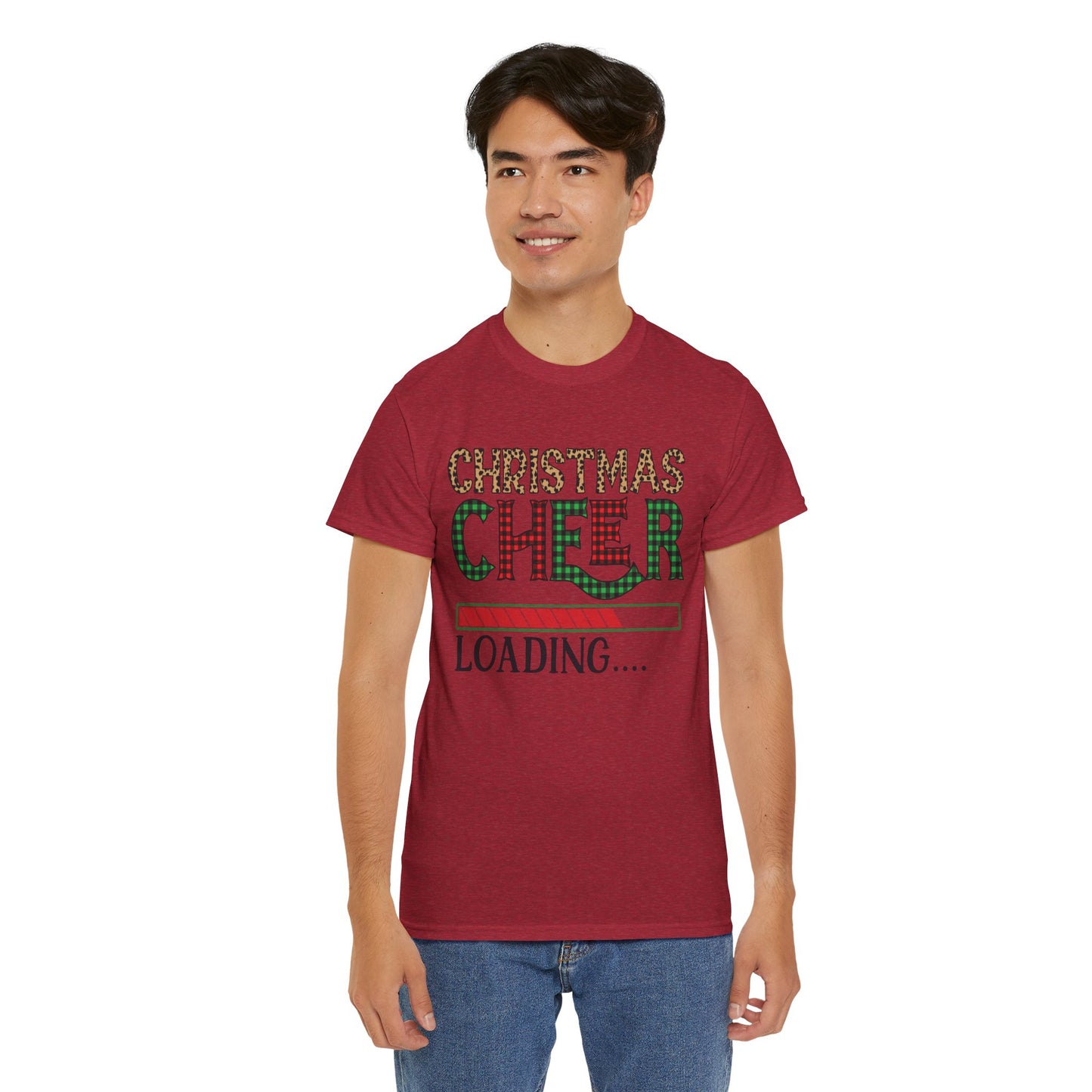 Christmas Cheer Loading Unisex Heavy Cotton Tee