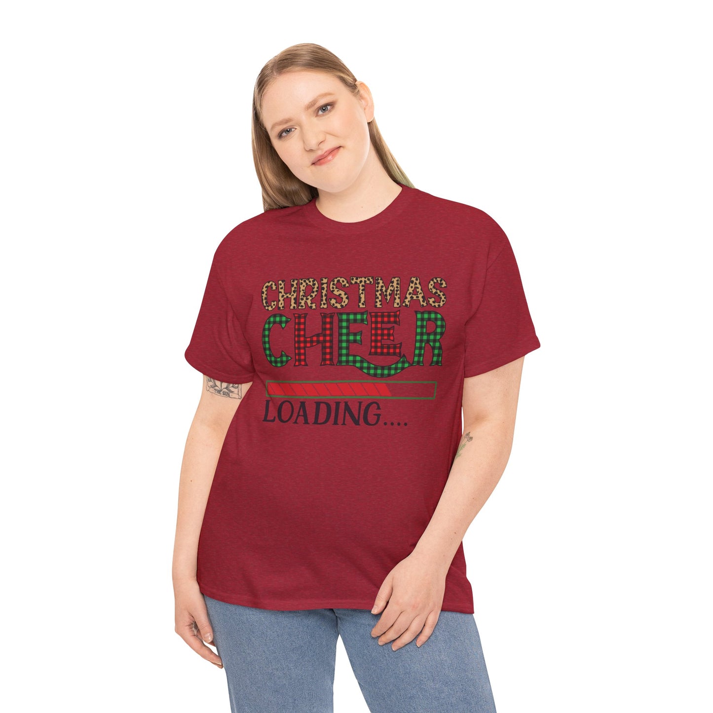 Christmas Cheer Loading Unisex Heavy Cotton Tee