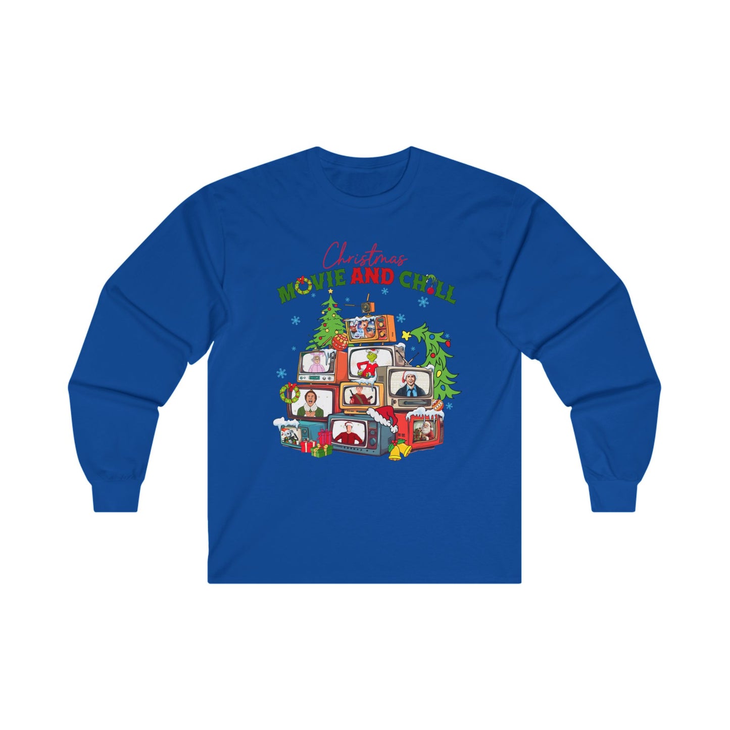 Christmas Movie and Chill Long Sleeve Tee