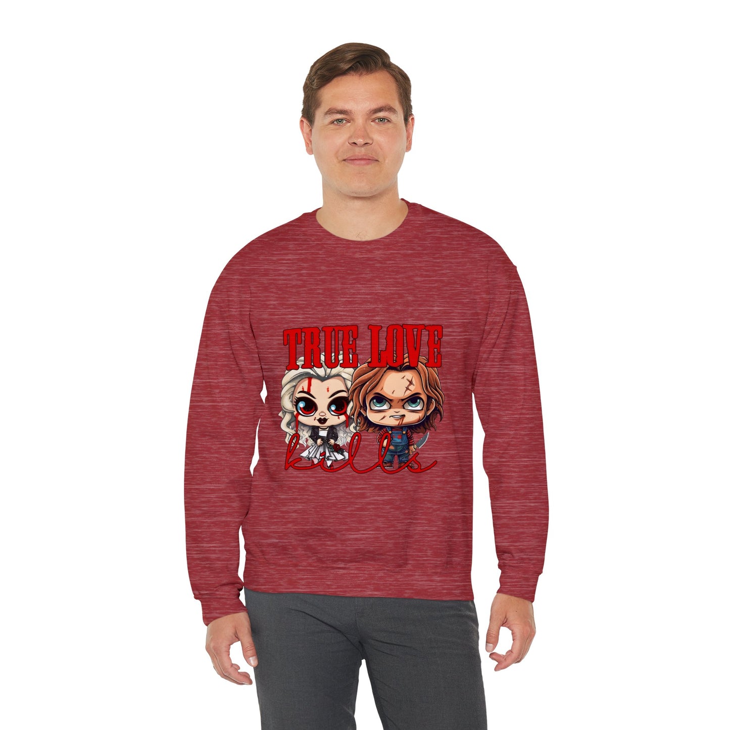 Chucky and bride Halloween Sweatshirt