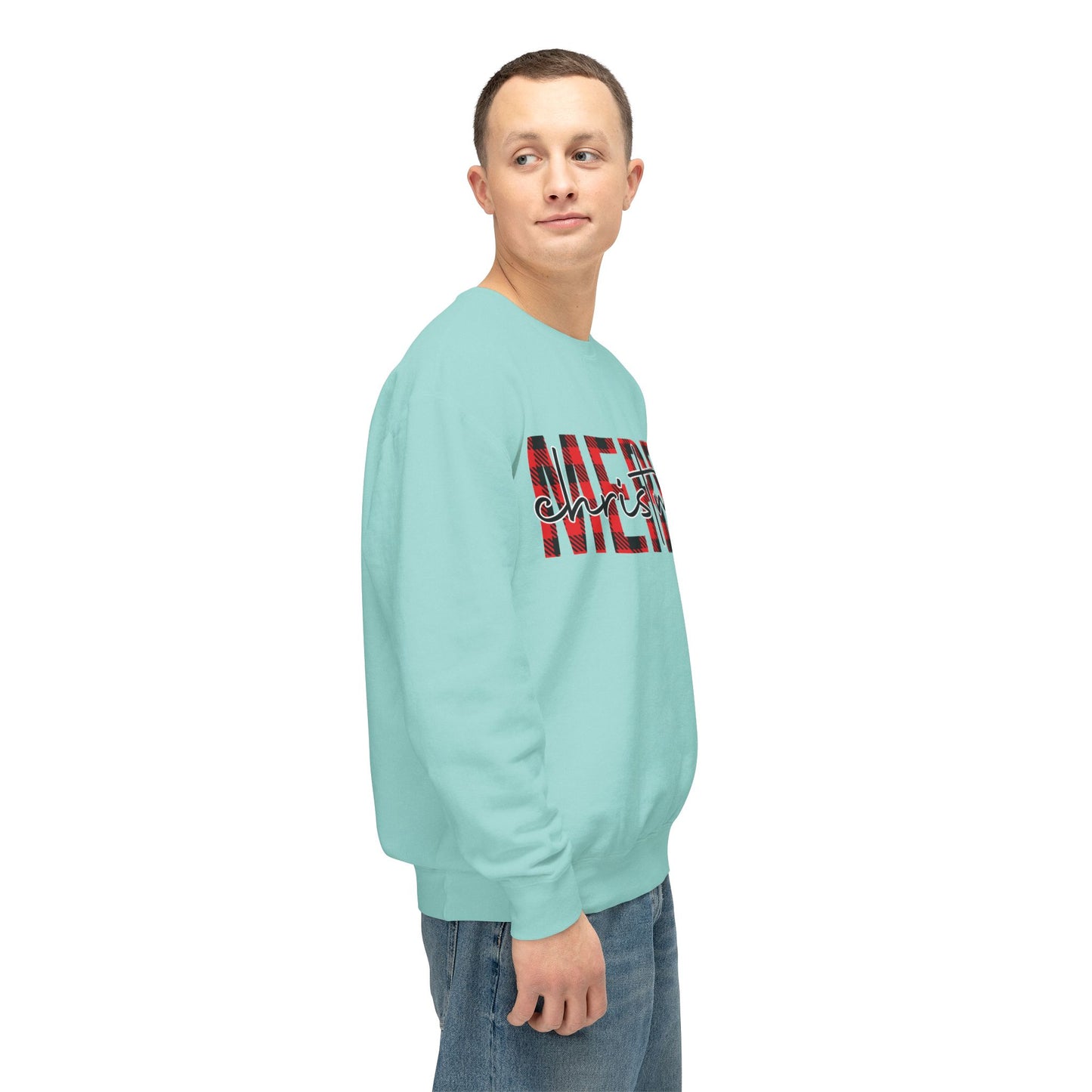 Merry Christmas Unisex Lightweight Crewneck Sweatshirt