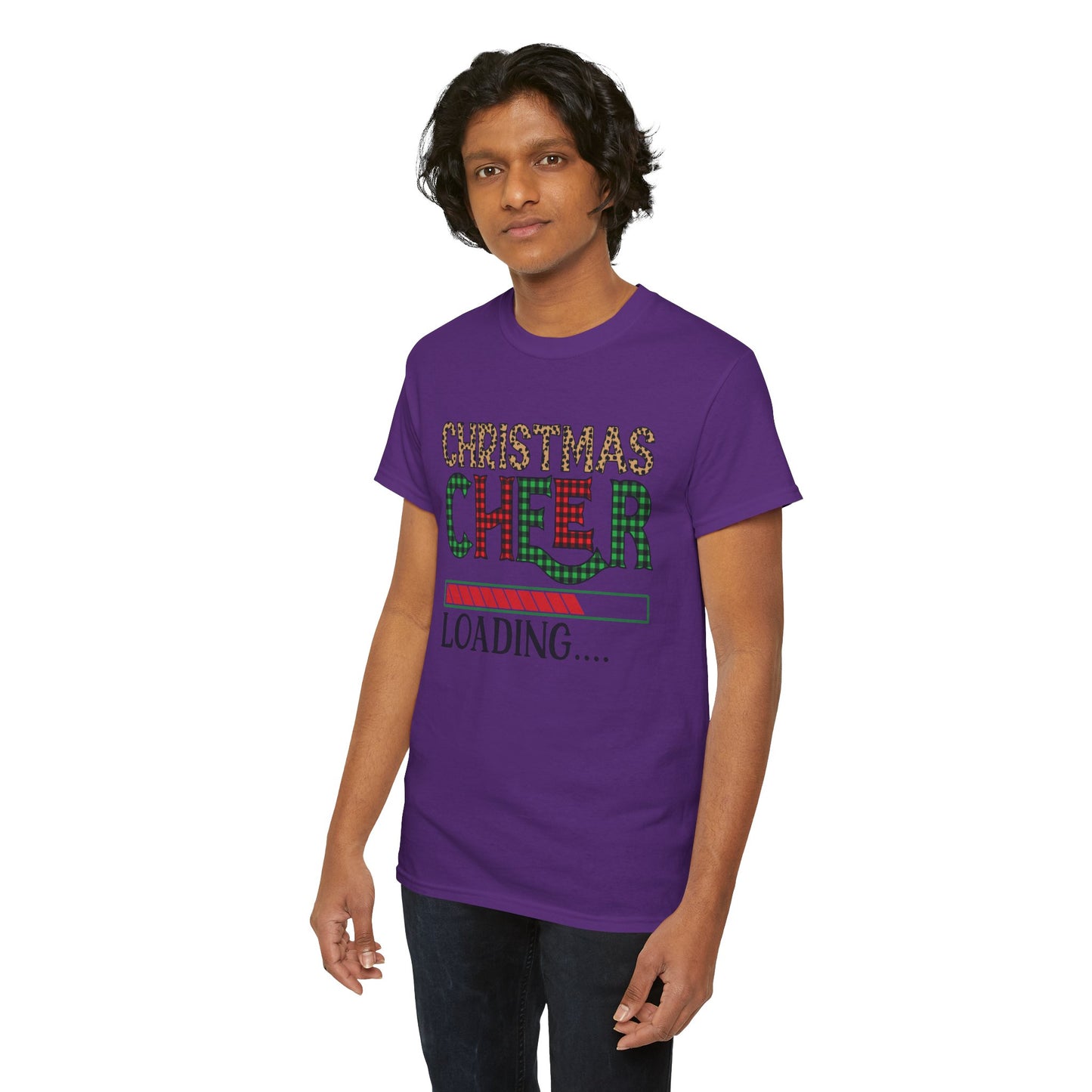 Christmas Cheer Loading Unisex Heavy Cotton Tee