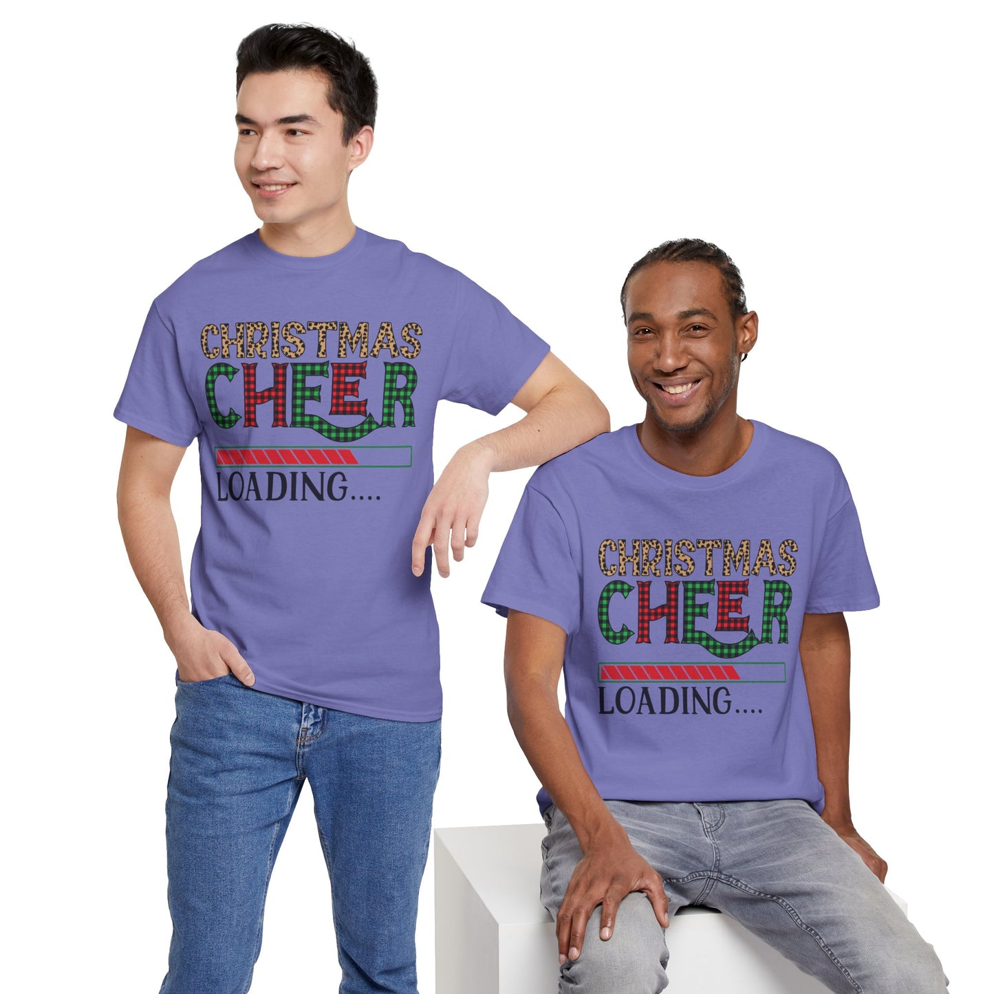 Christmas Cheer Loading Unisex Heavy Cotton Tee