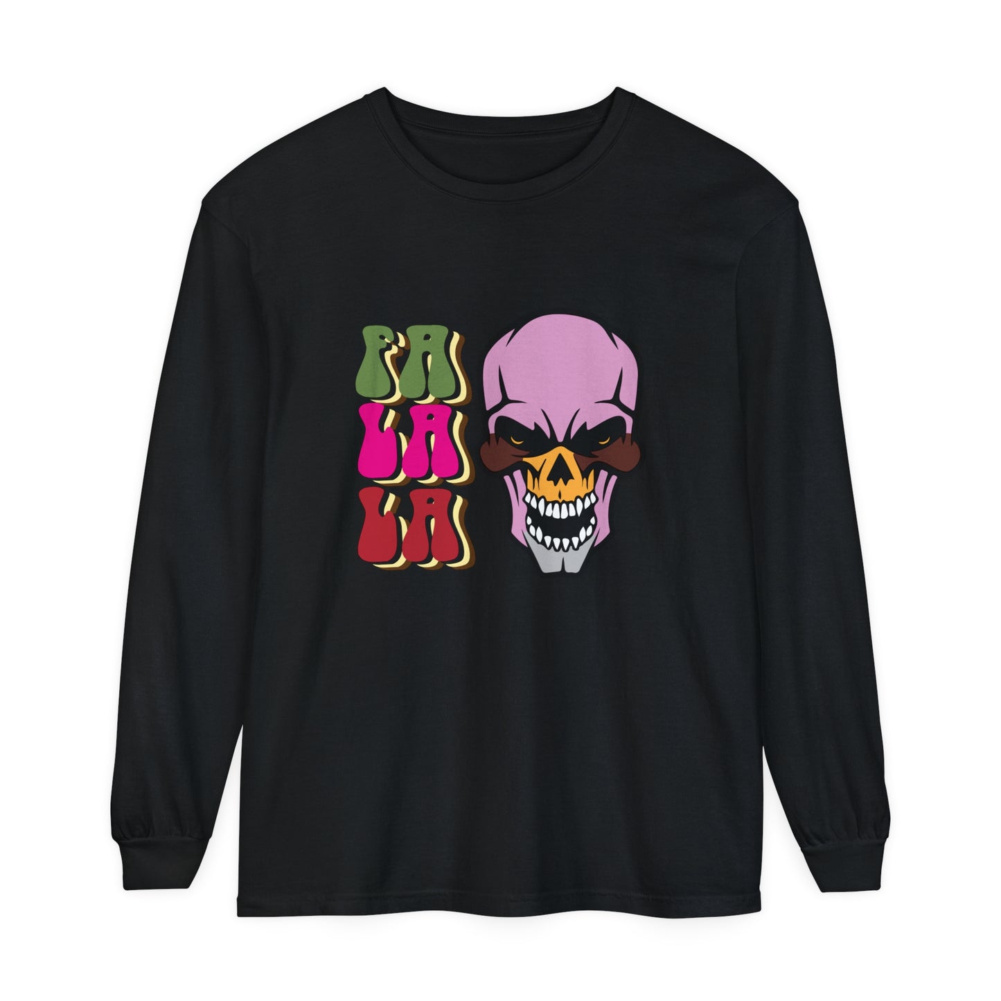 Skull Graphic Long Sleeve T-Shirt for Christmas