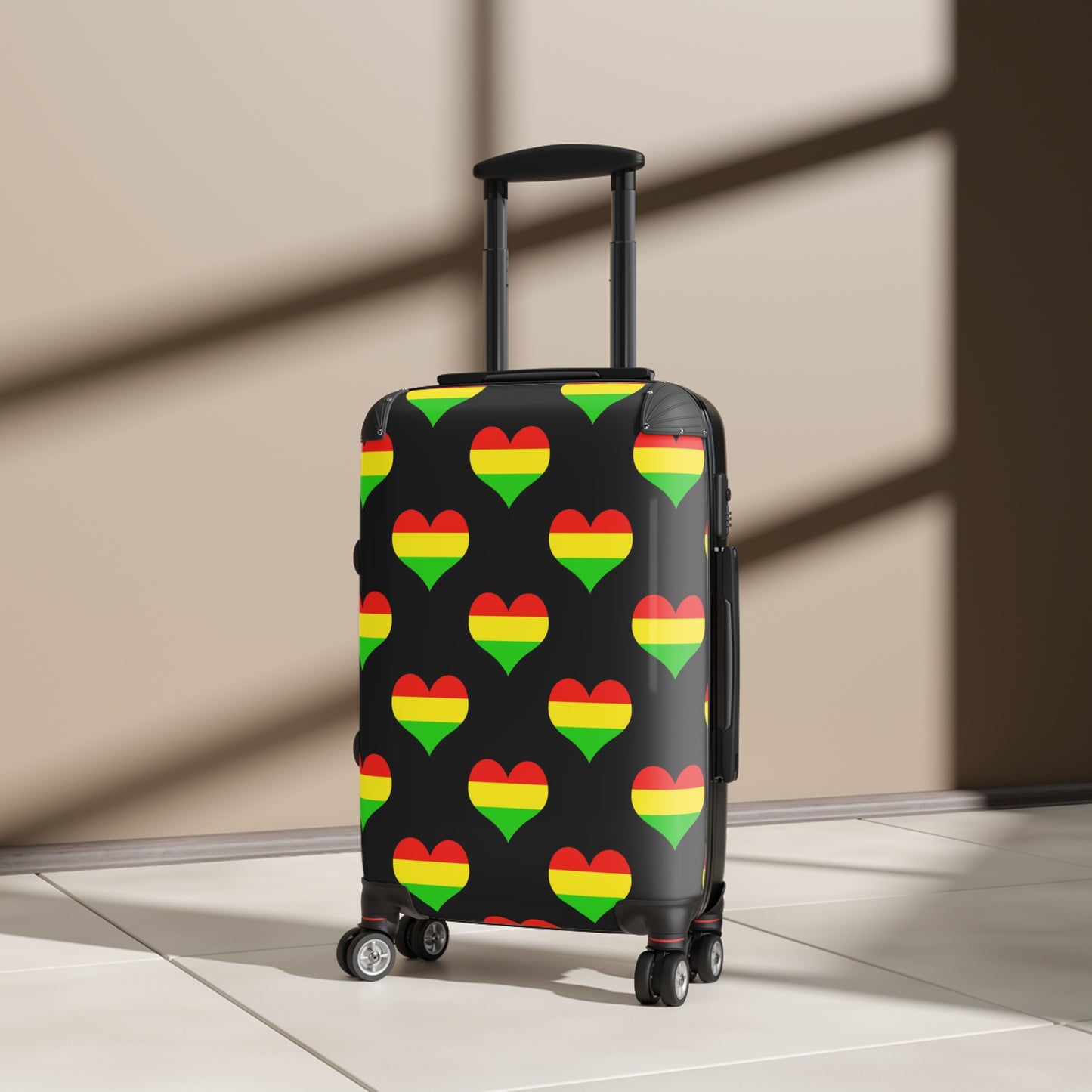 Rasta Hearts Suitcase