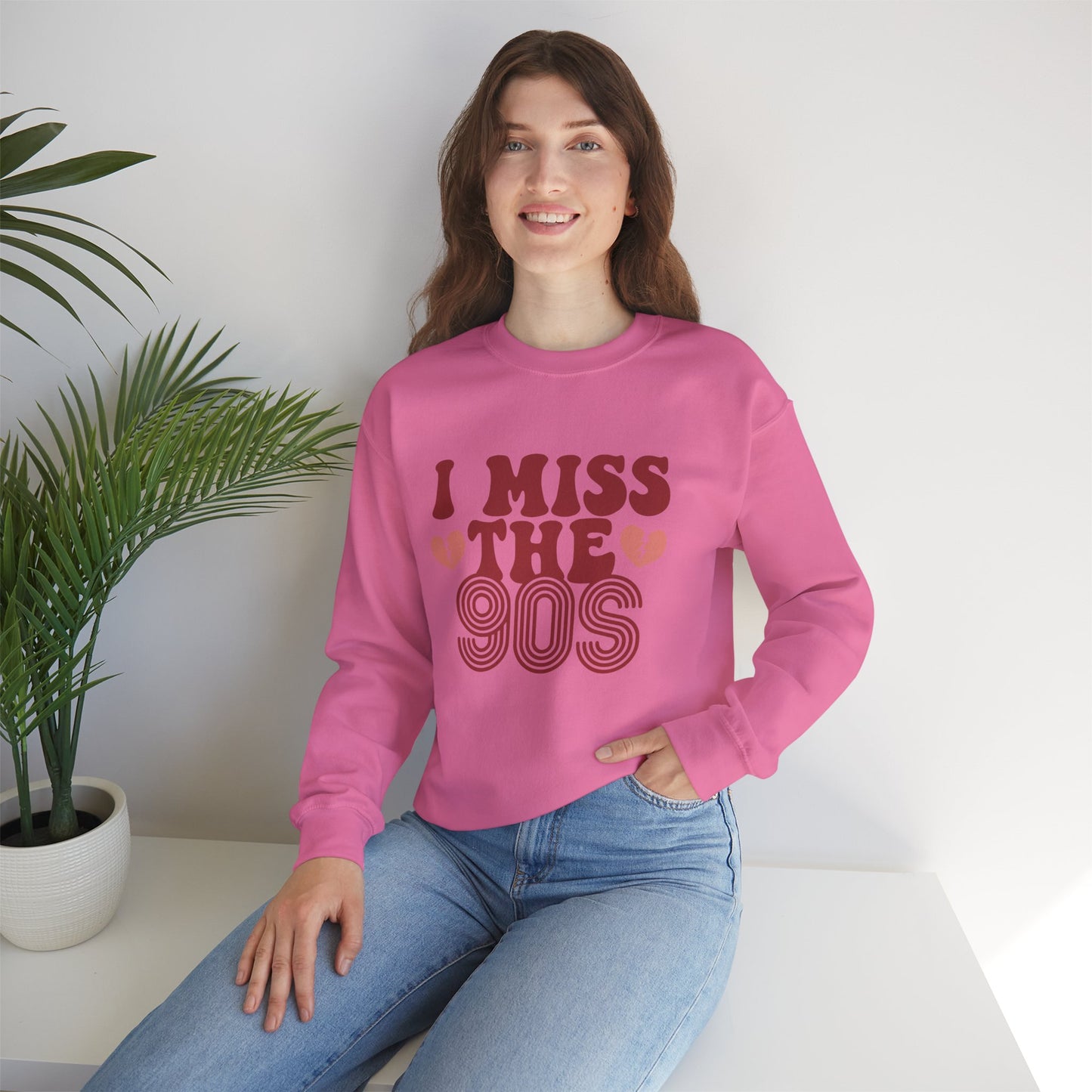 Retro 90s Crewneck Sweatshirt - I Miss the 90s Design