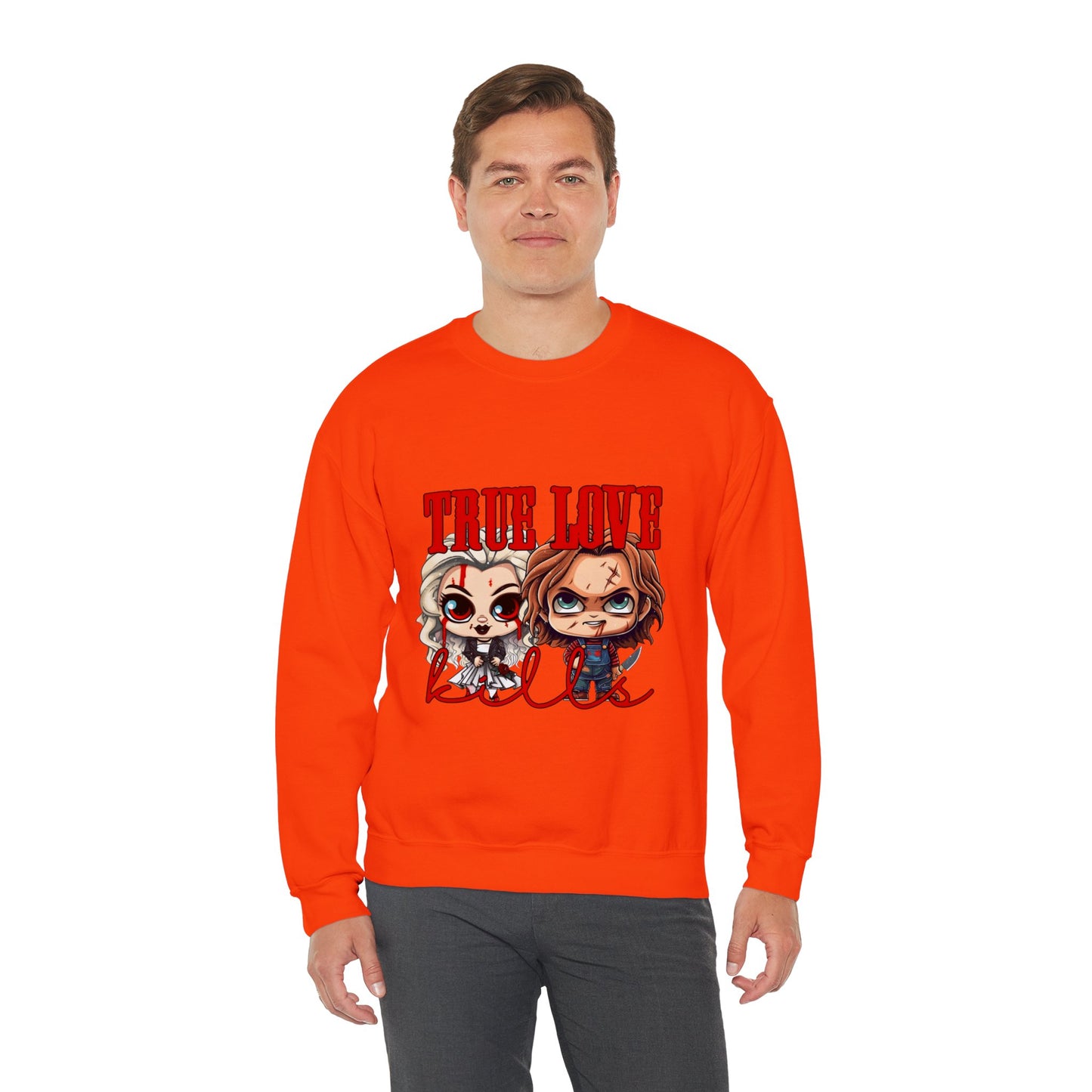 Chucky and bride Halloween Sweatshirt