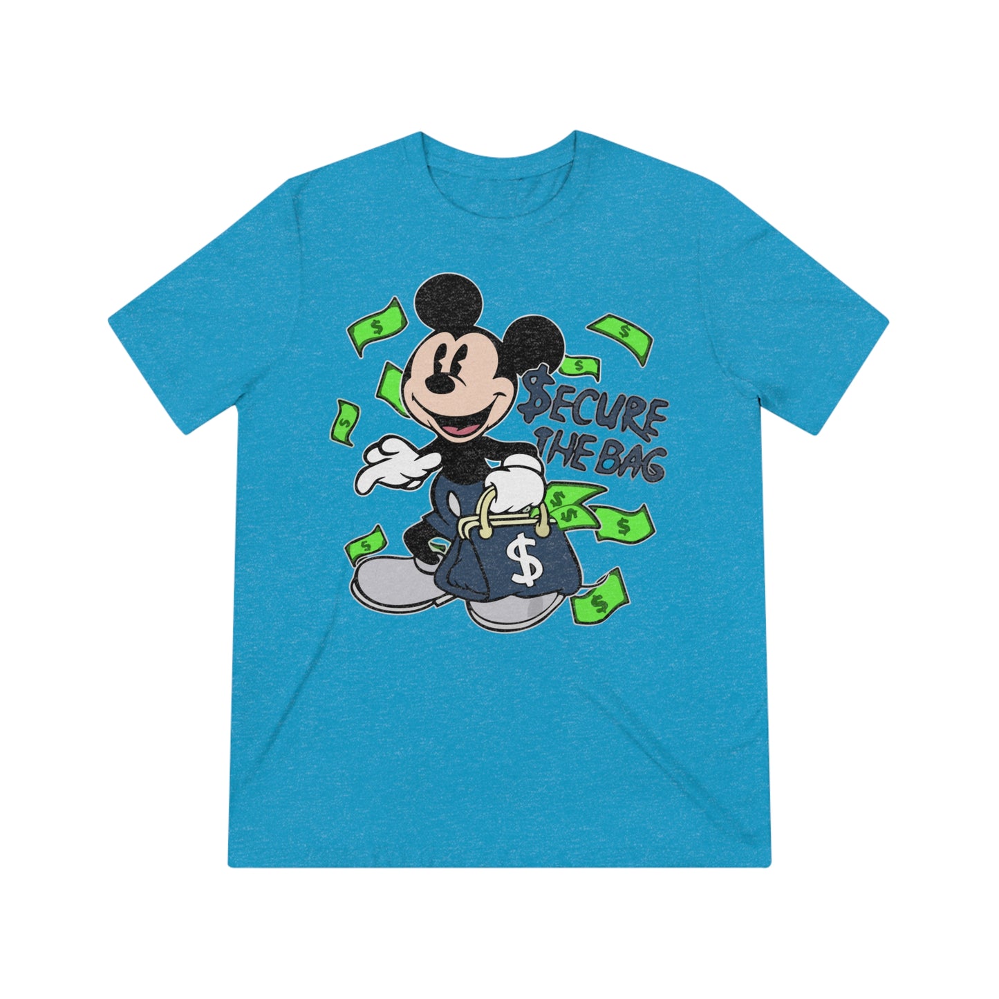 Disney Mickey Mouse 'Secure The Bag' Unisex Triblend Tee