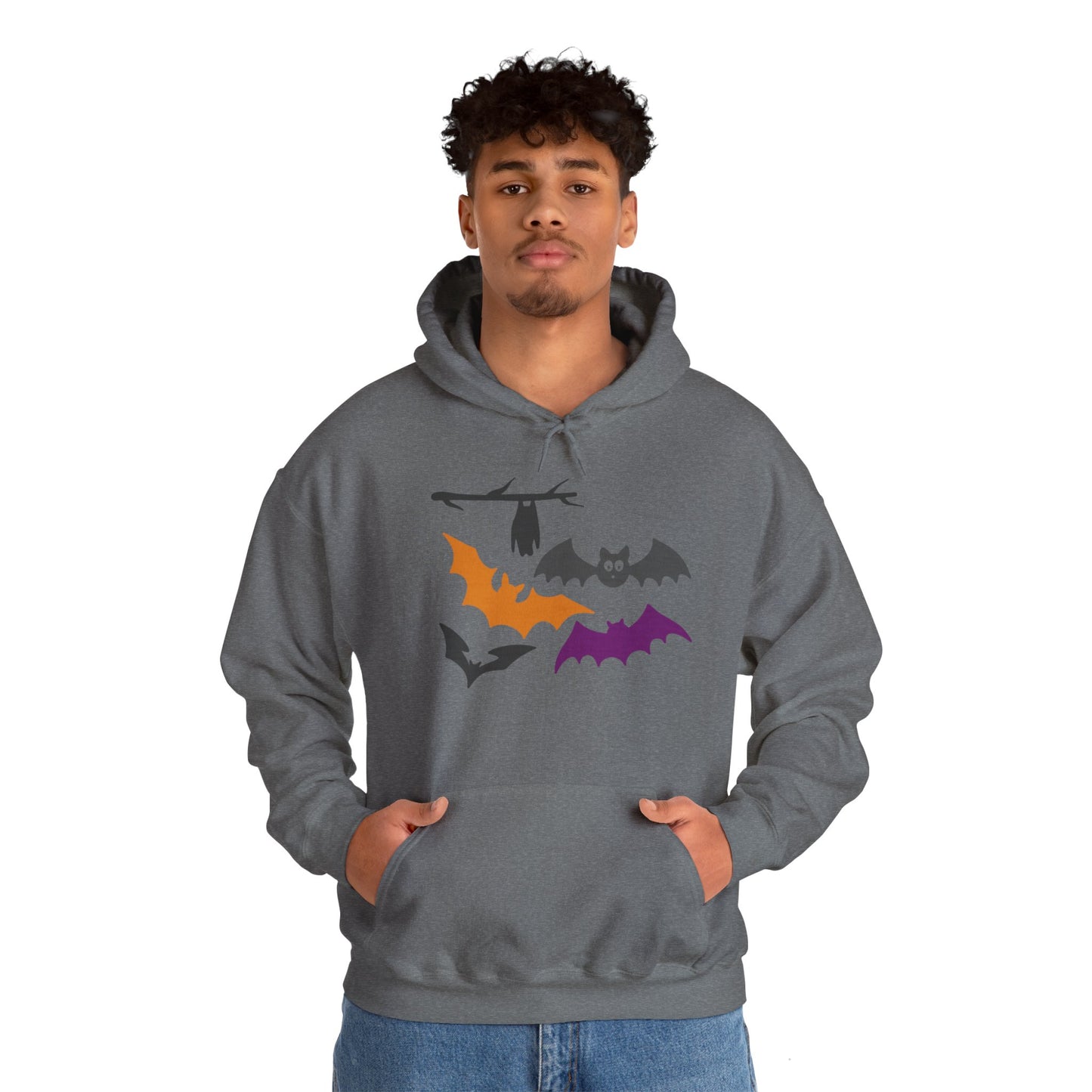 Halloween Bats Heavy Blend™ Hooded Sweatshirt