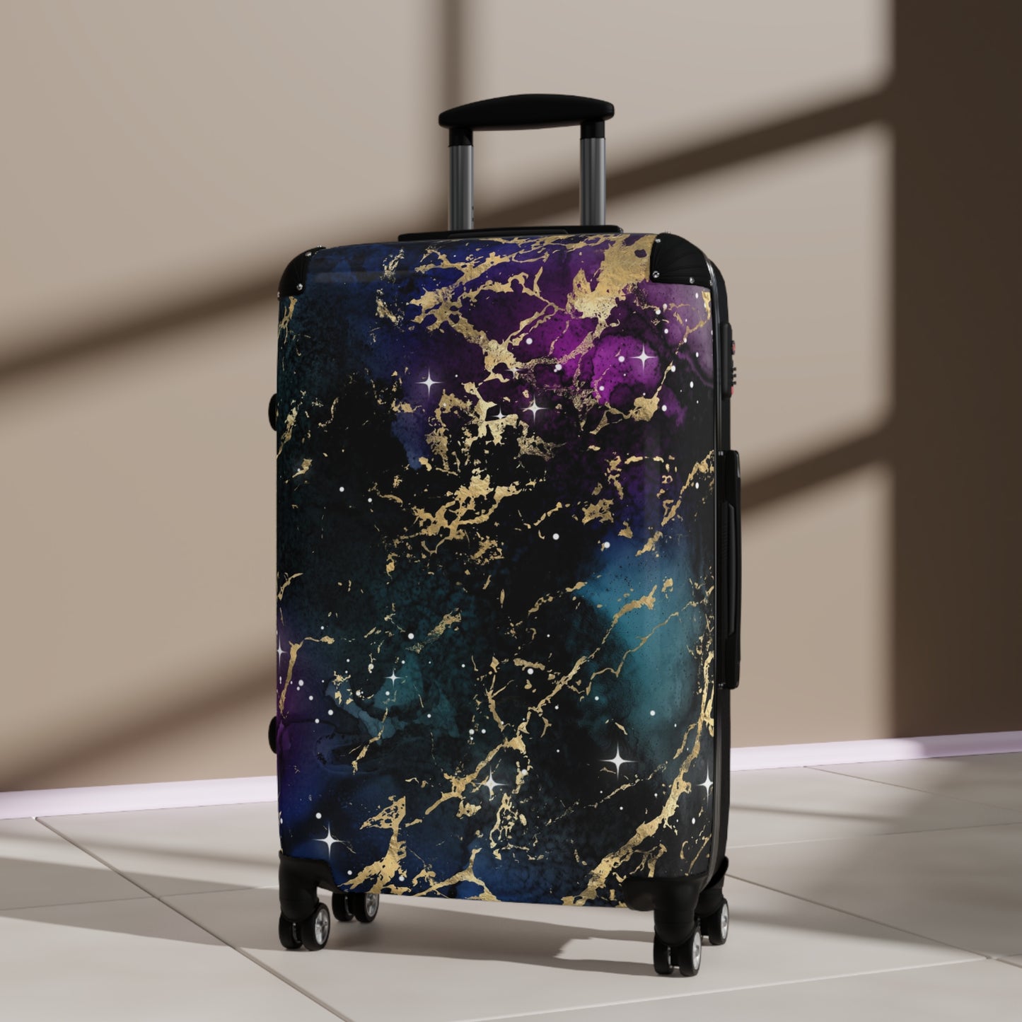 Purple Gold Suitcase