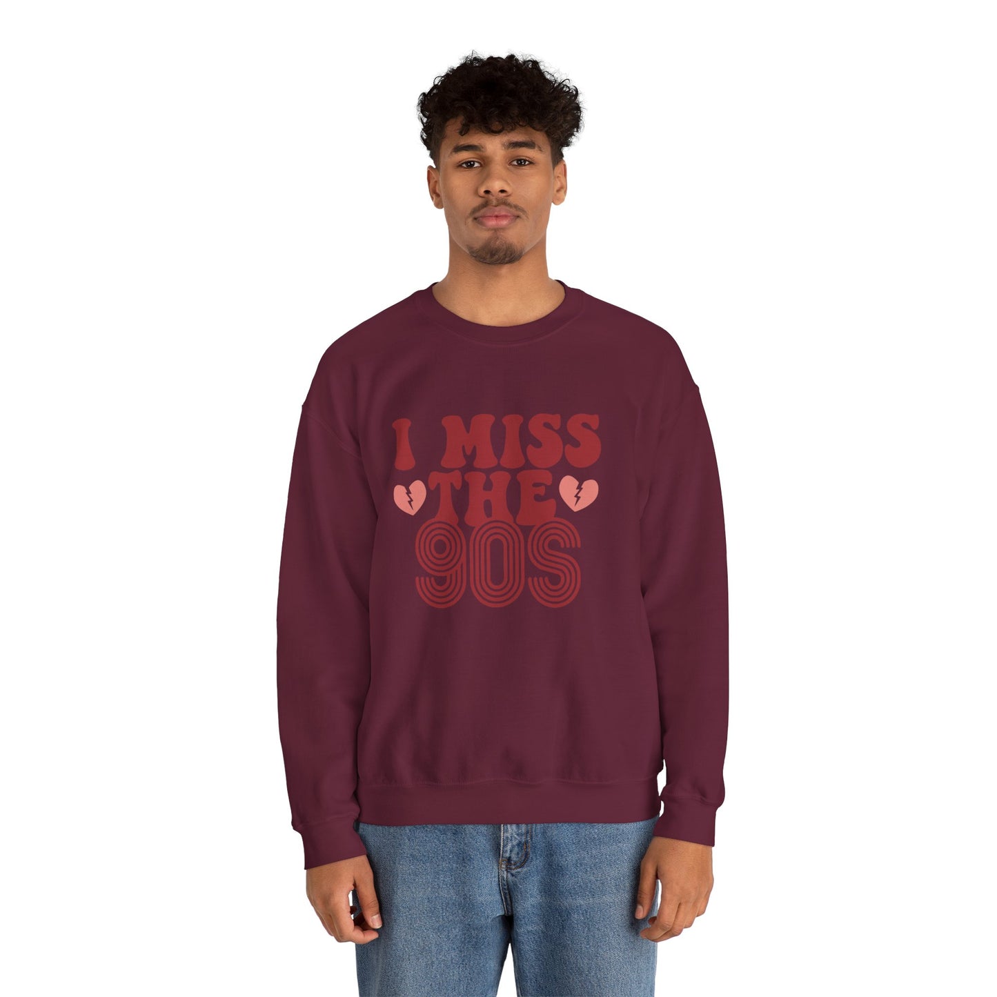 Retro 90s Crewneck Sweatshirt - I Miss the 90s Design