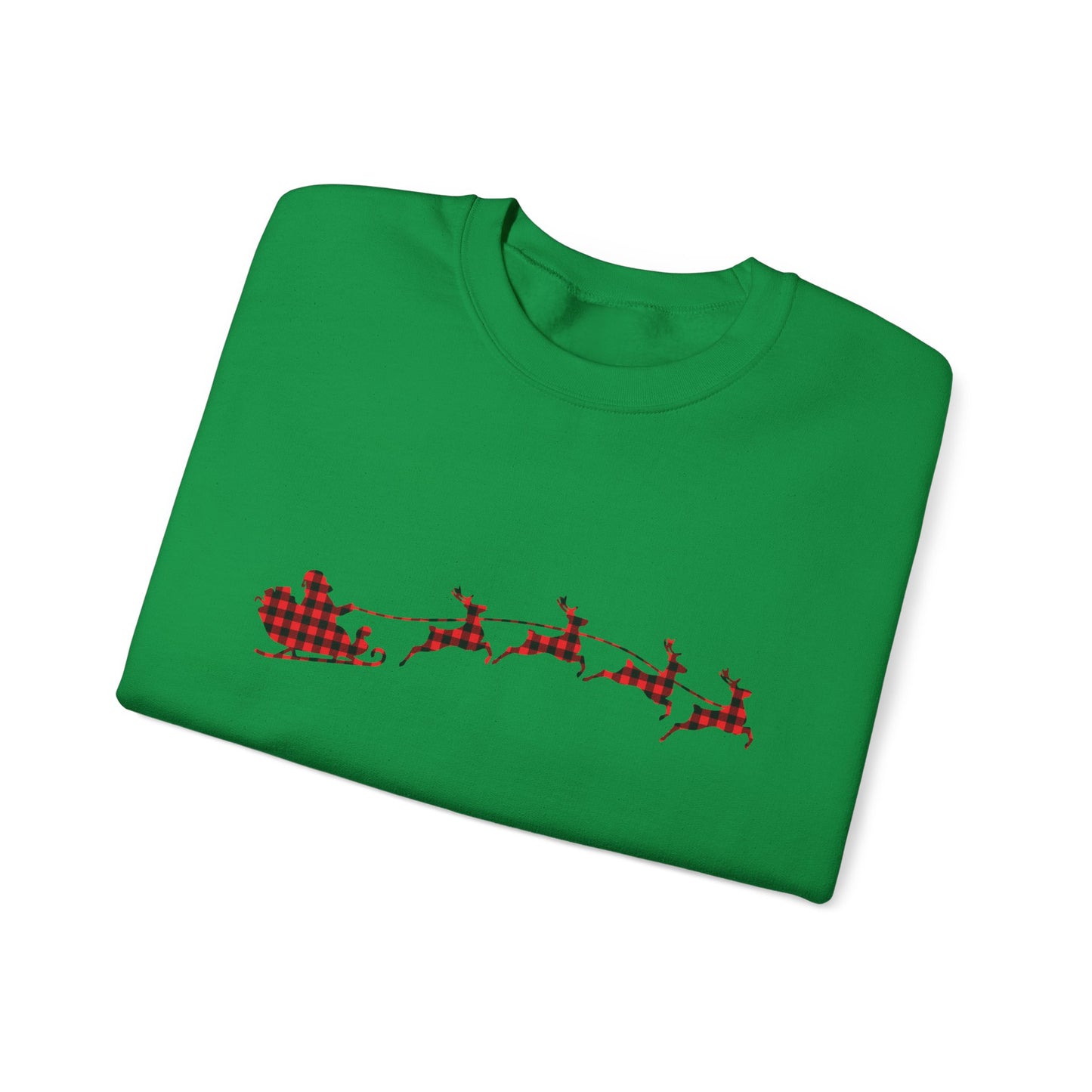 Unisex Christmas Crewneck Sweatshirt - Rudolph & Santa's Reindeer Treats Design