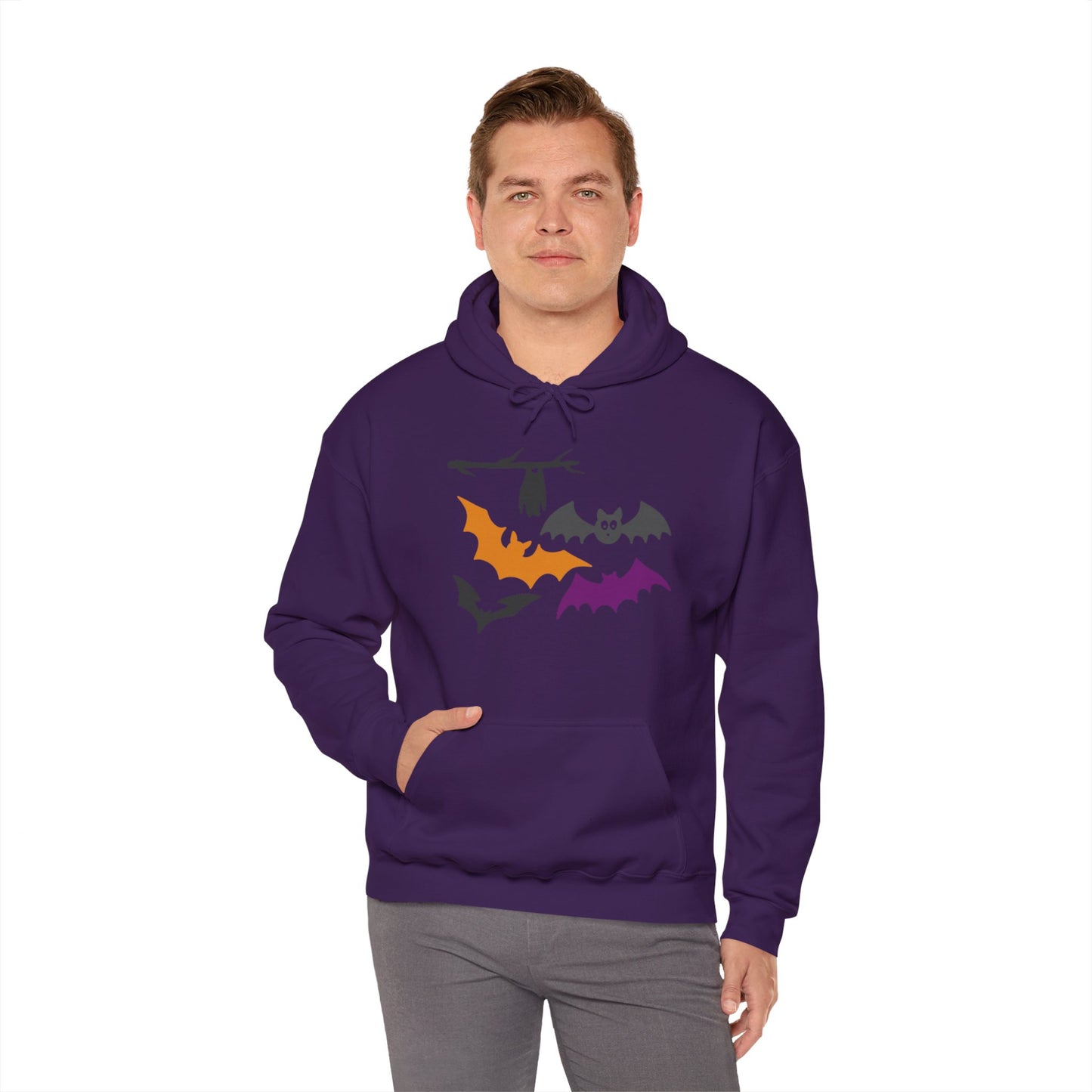 Halloween Bats Heavy Blend™ Hooded Sweatshirt