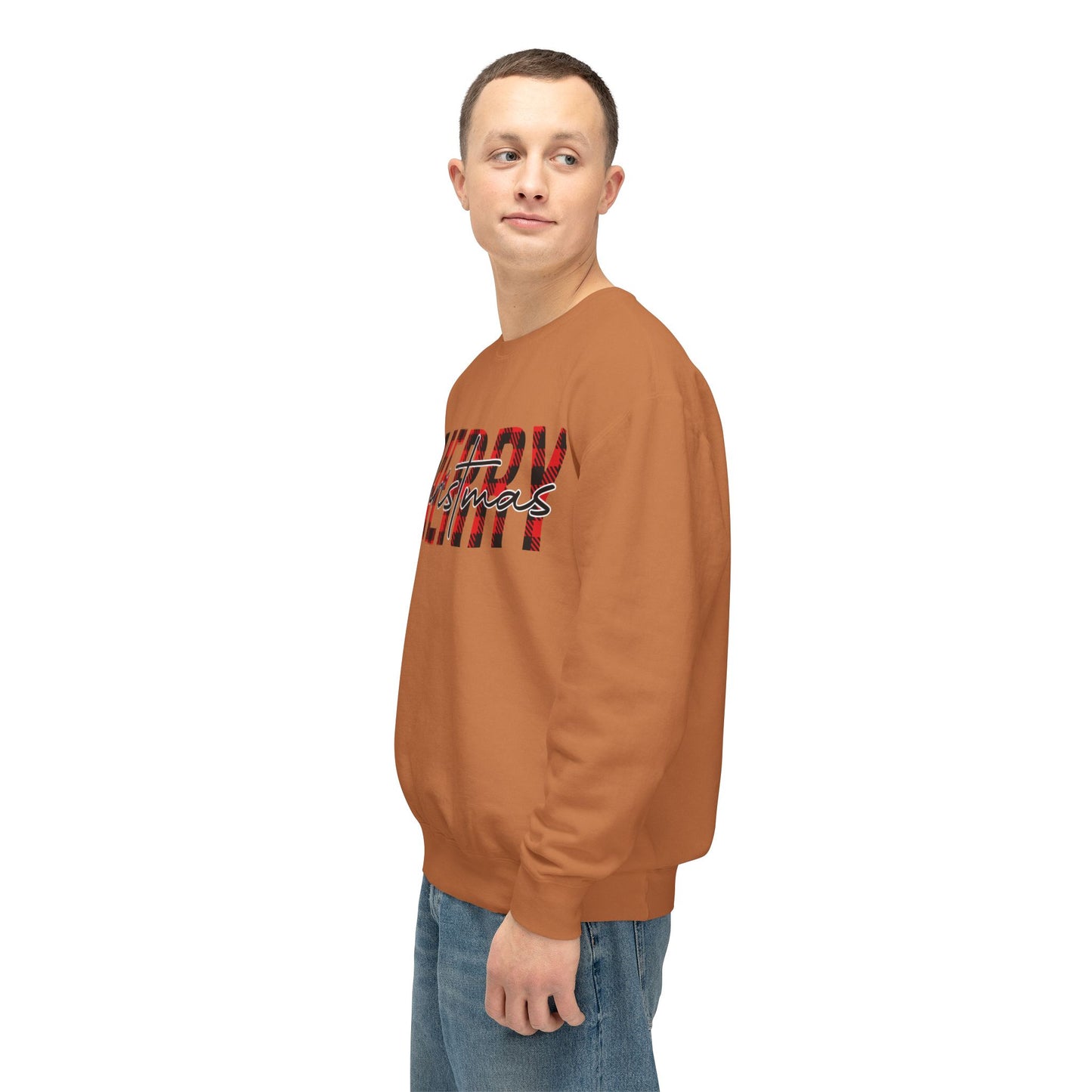 Merry Christmas Unisex Lightweight Crewneck Sweatshirt