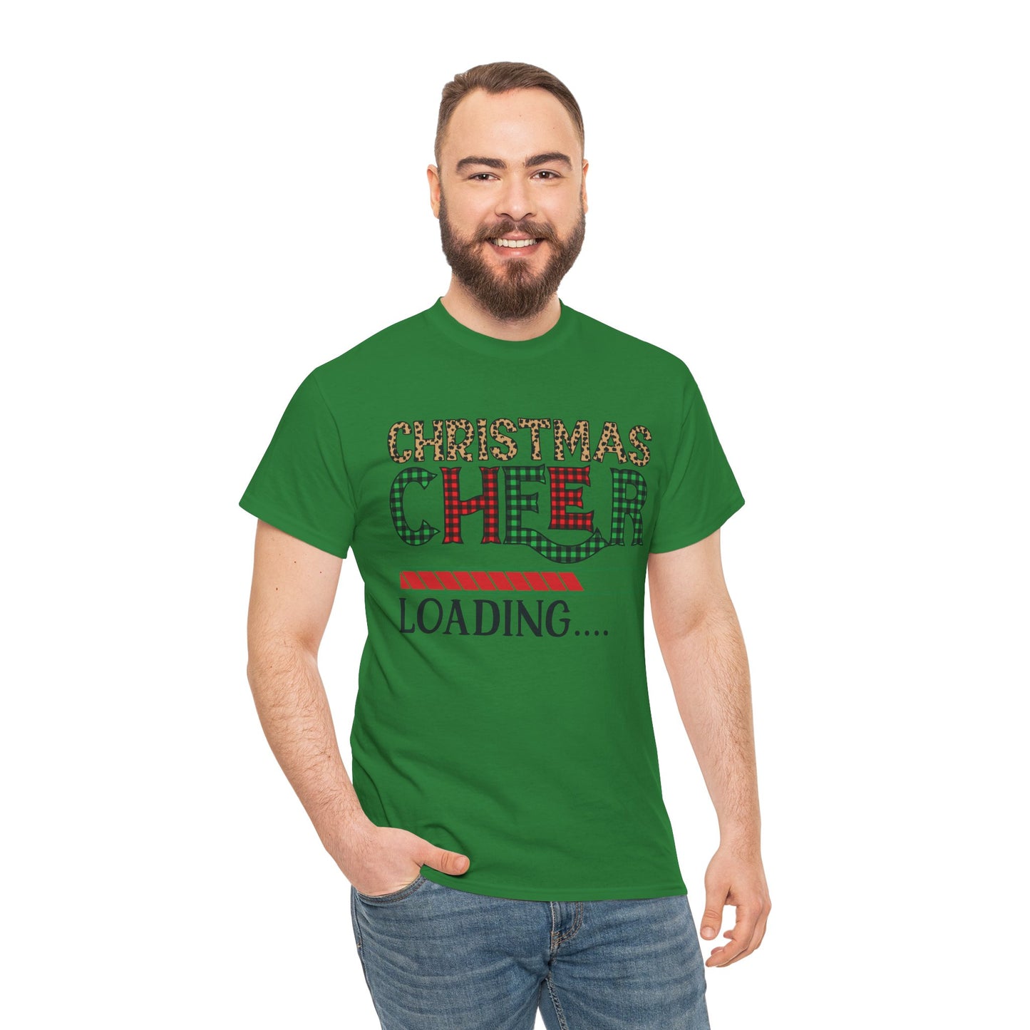 Christmas Cheer Loading Unisex Heavy Cotton Tee