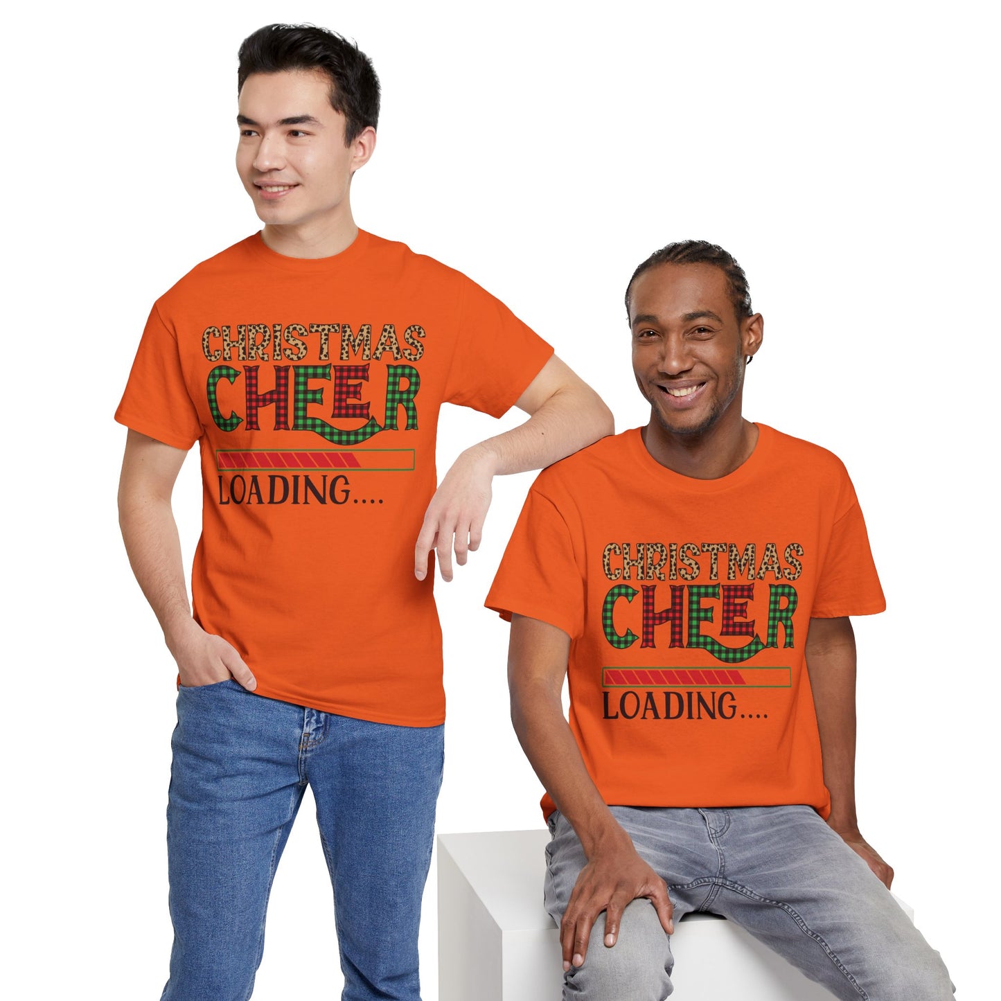 Christmas Cheer Loading Unisex Heavy Cotton Tee