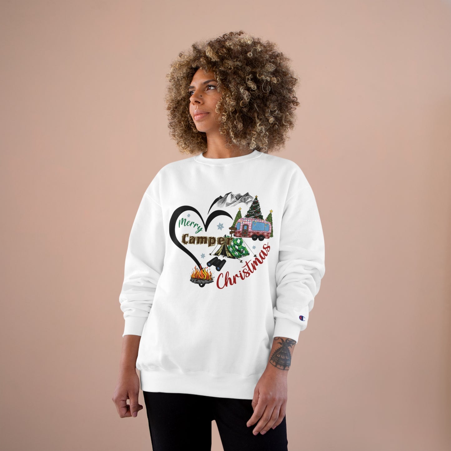 Merry Camper Christmas Champion Sweatshirt