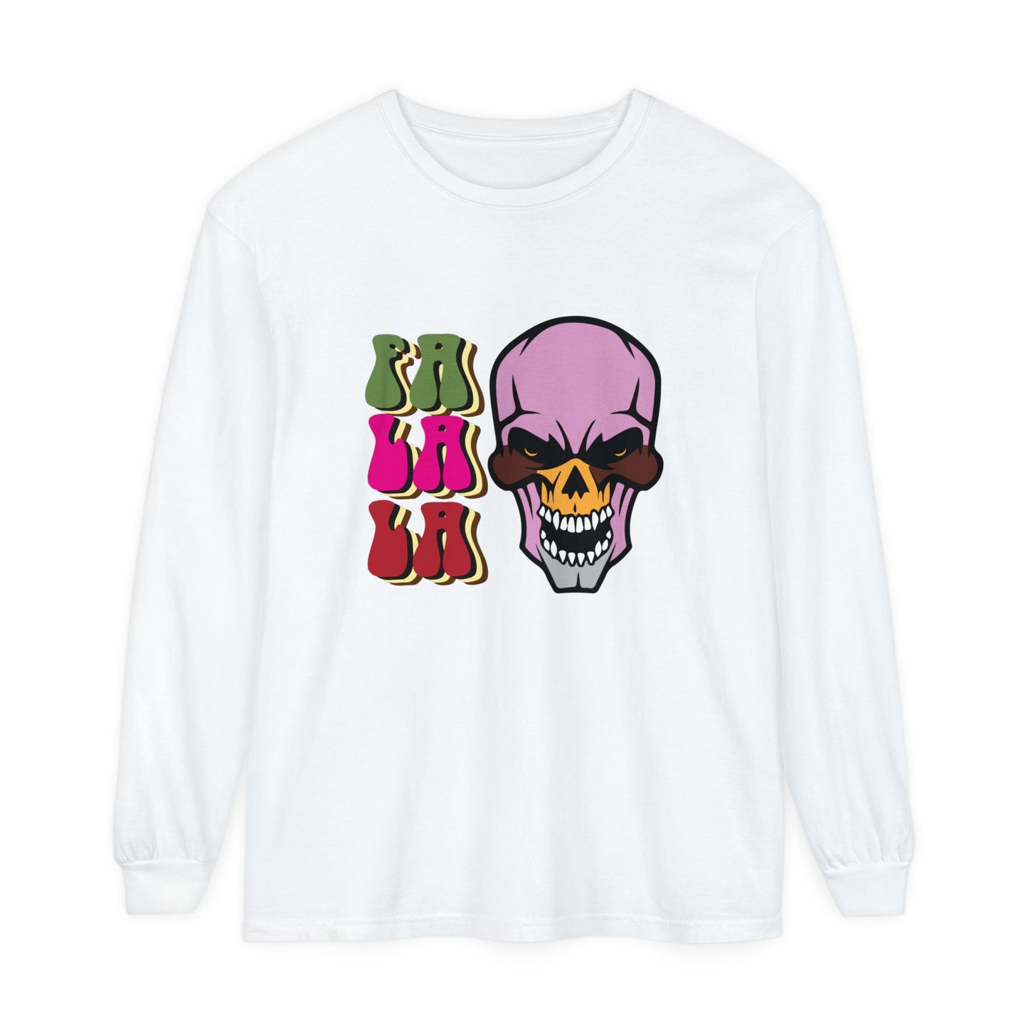 Skull Graphic Long Sleeve T-Shirt for Christmas