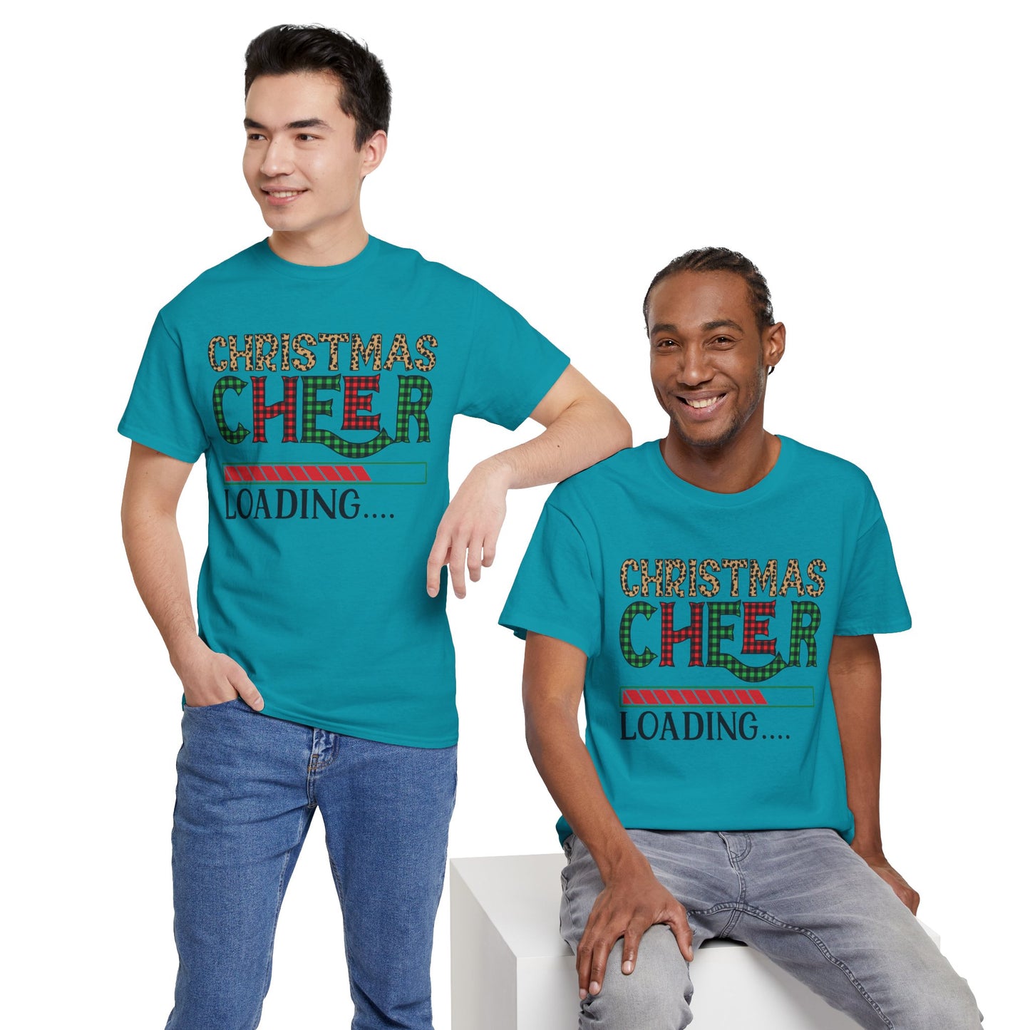 Christmas Cheer Loading Unisex Heavy Cotton Tee