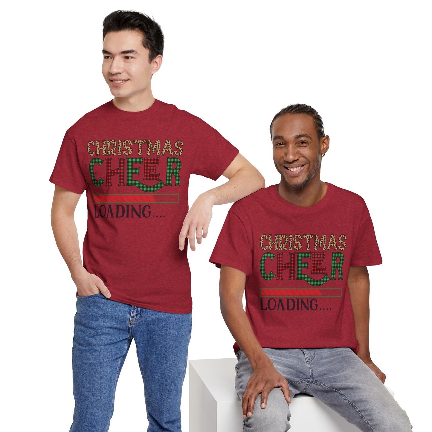 Christmas Cheer Loading Unisex Heavy Cotton Tee