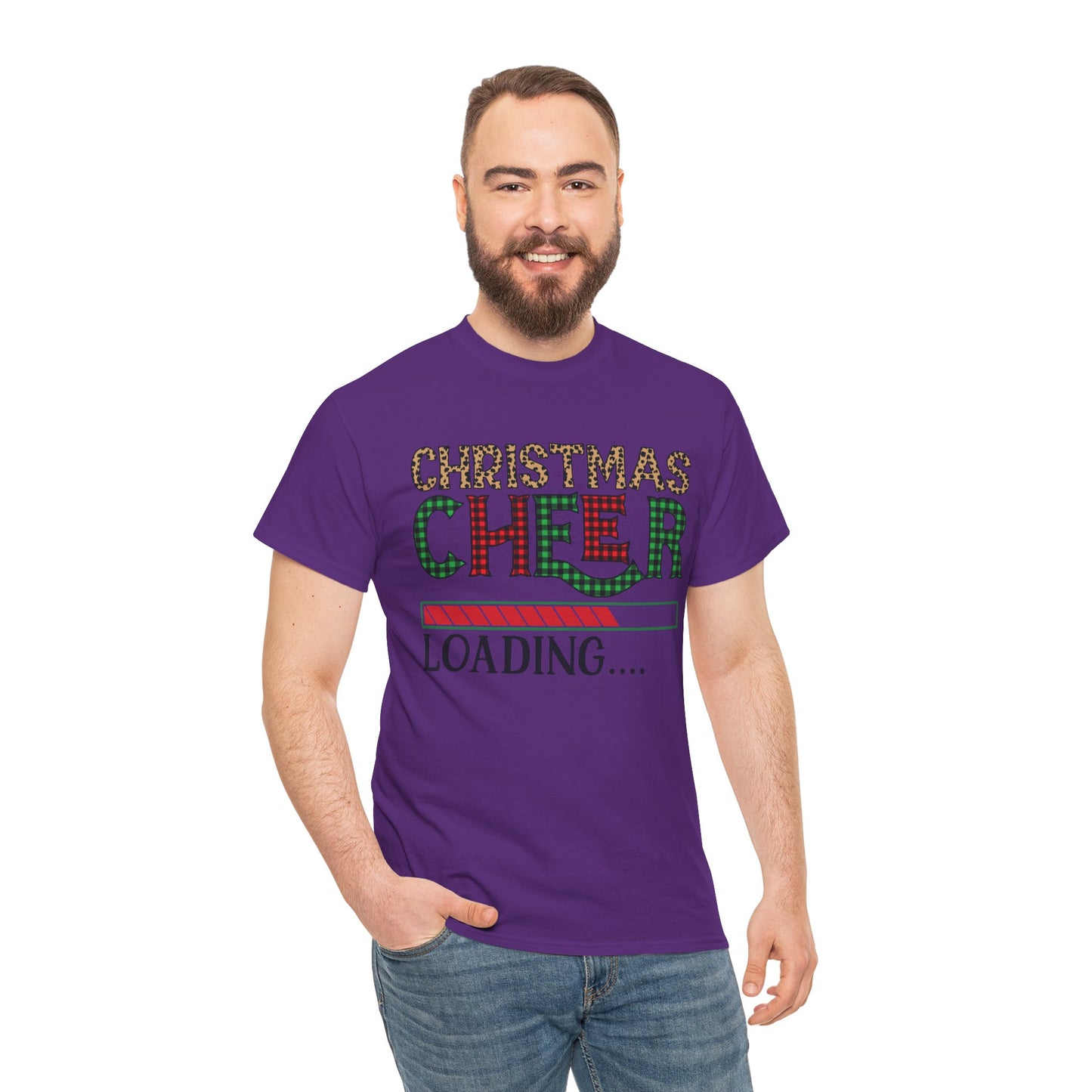 Christmas Cheer Loading Unisex Heavy Cotton Tee