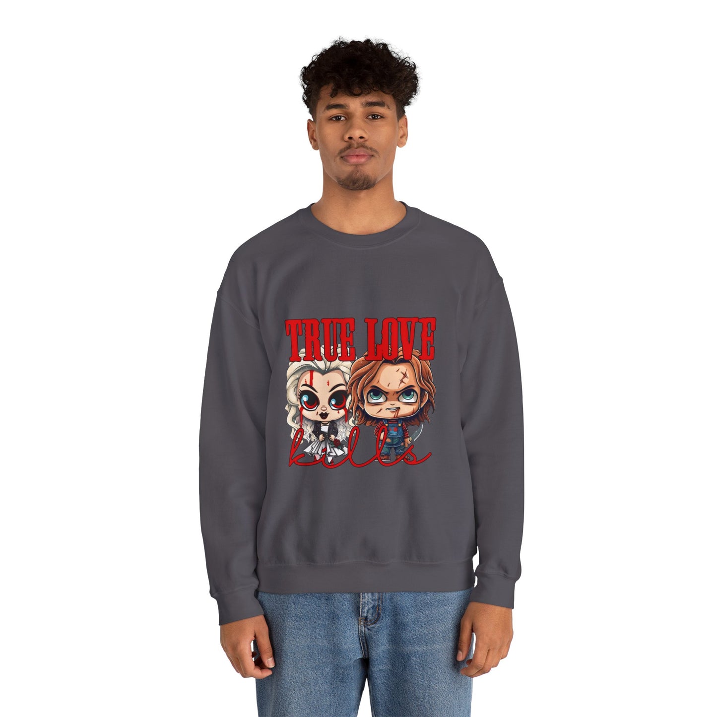 Chucky and bride Halloween Sweatshirt