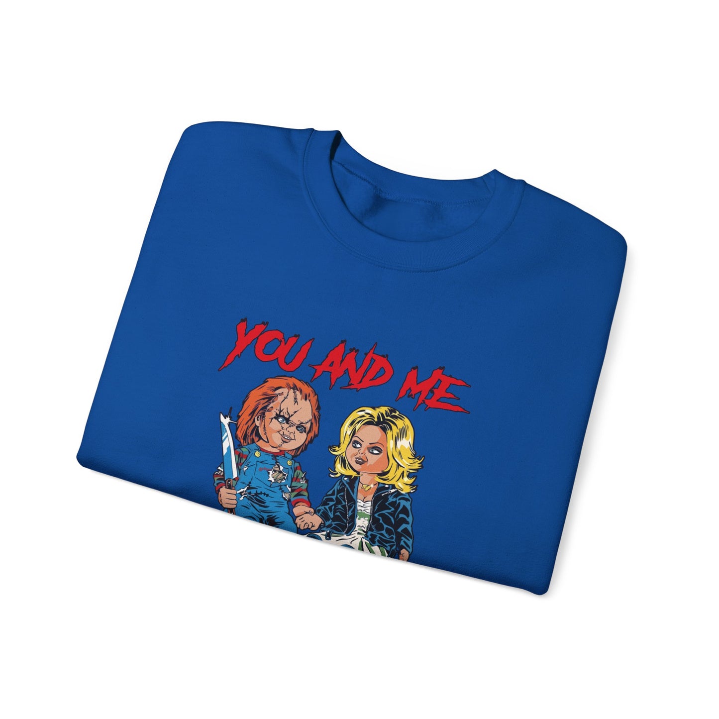 Chucky and bride Halloween Sweatshirt