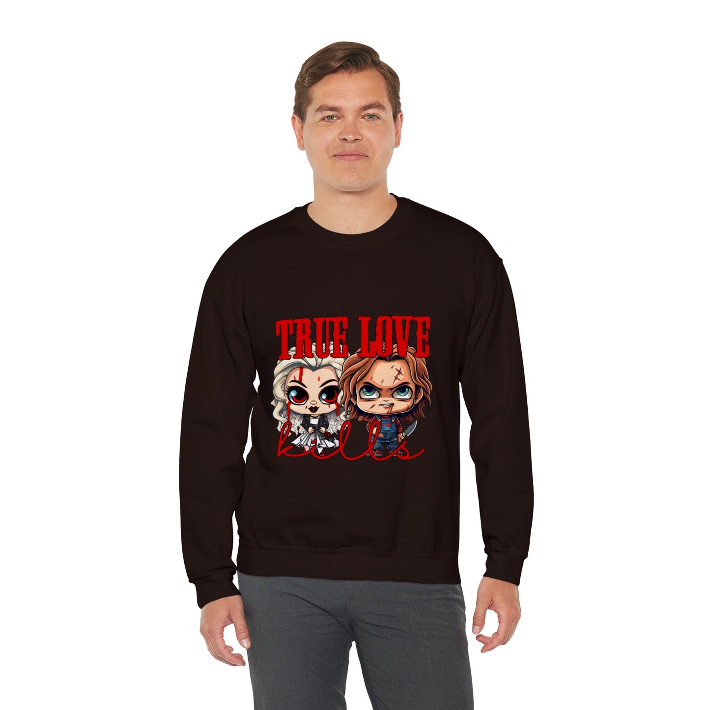 Chucky and bride Halloween Sweatshirt