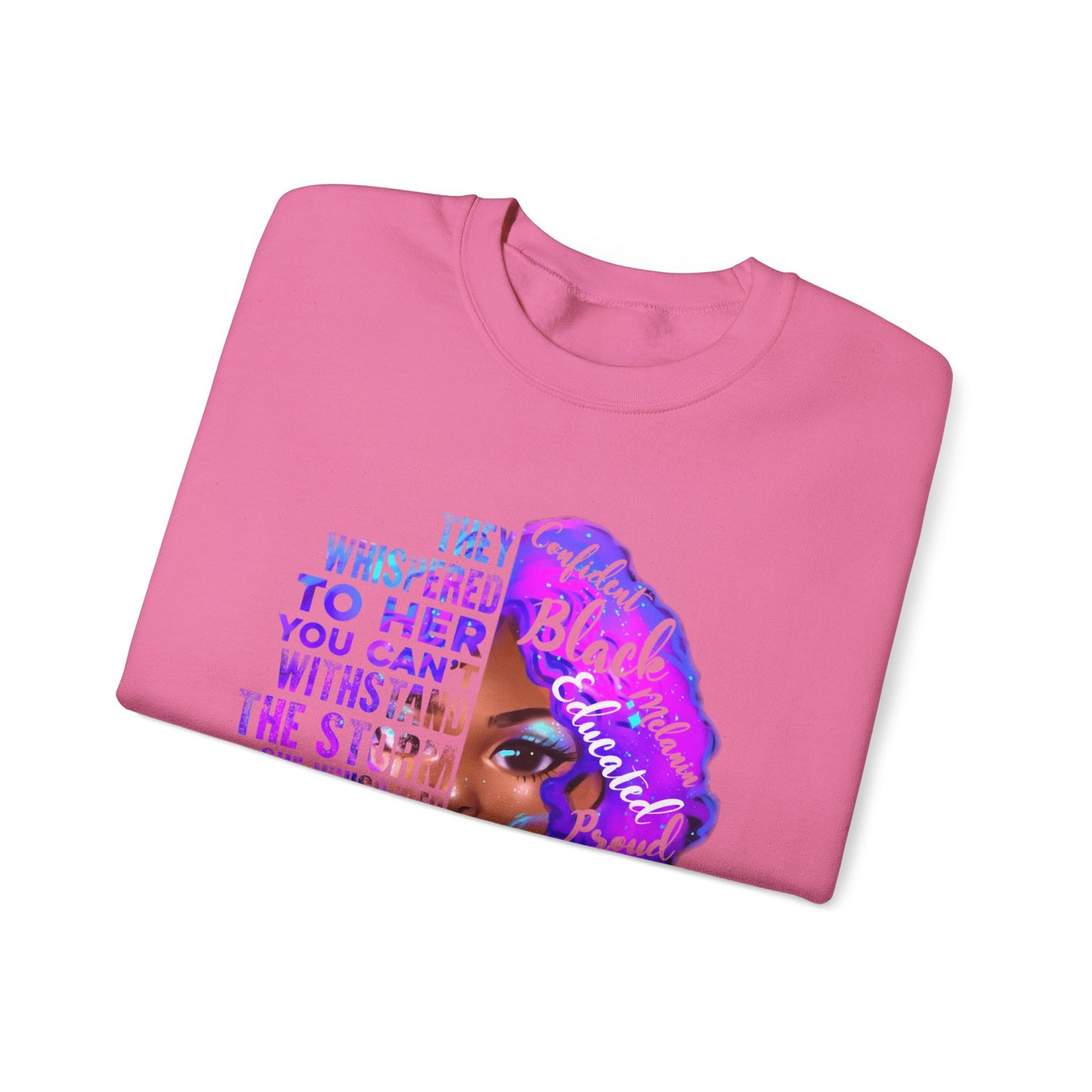 Black Educated Heavy Crew Sweatshirt