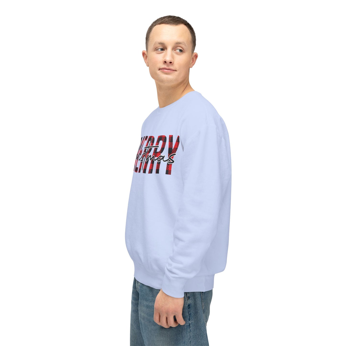 Merry Christmas Unisex Lightweight Crewneck Sweatshirt