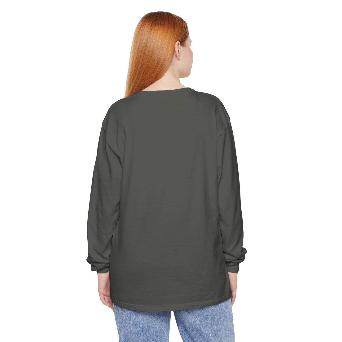 Funny Holiday Long Sleeve T-Shirt - 'Dead Inside But Jolly AF'
