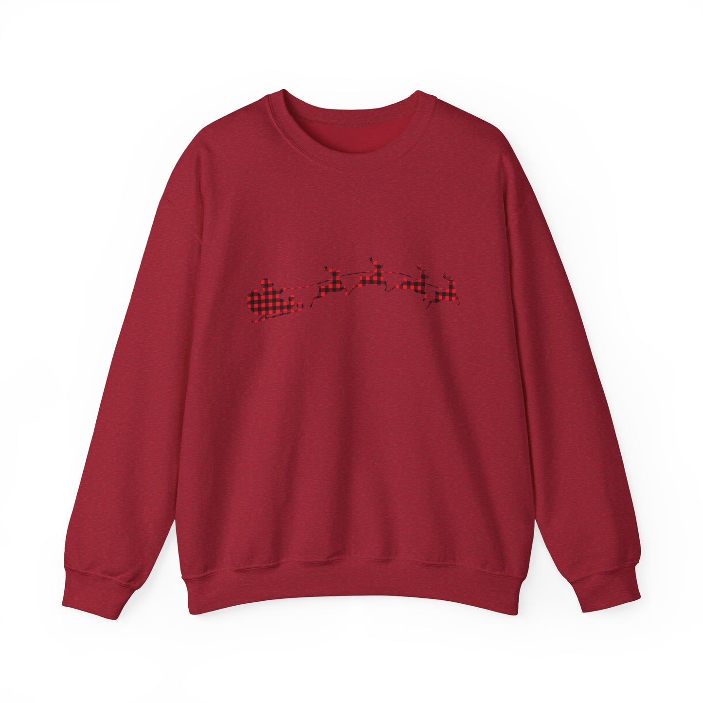 Unisex Christmas Crewneck Sweatshirt - Rudolph & Santa's Reindeer Treats Design
