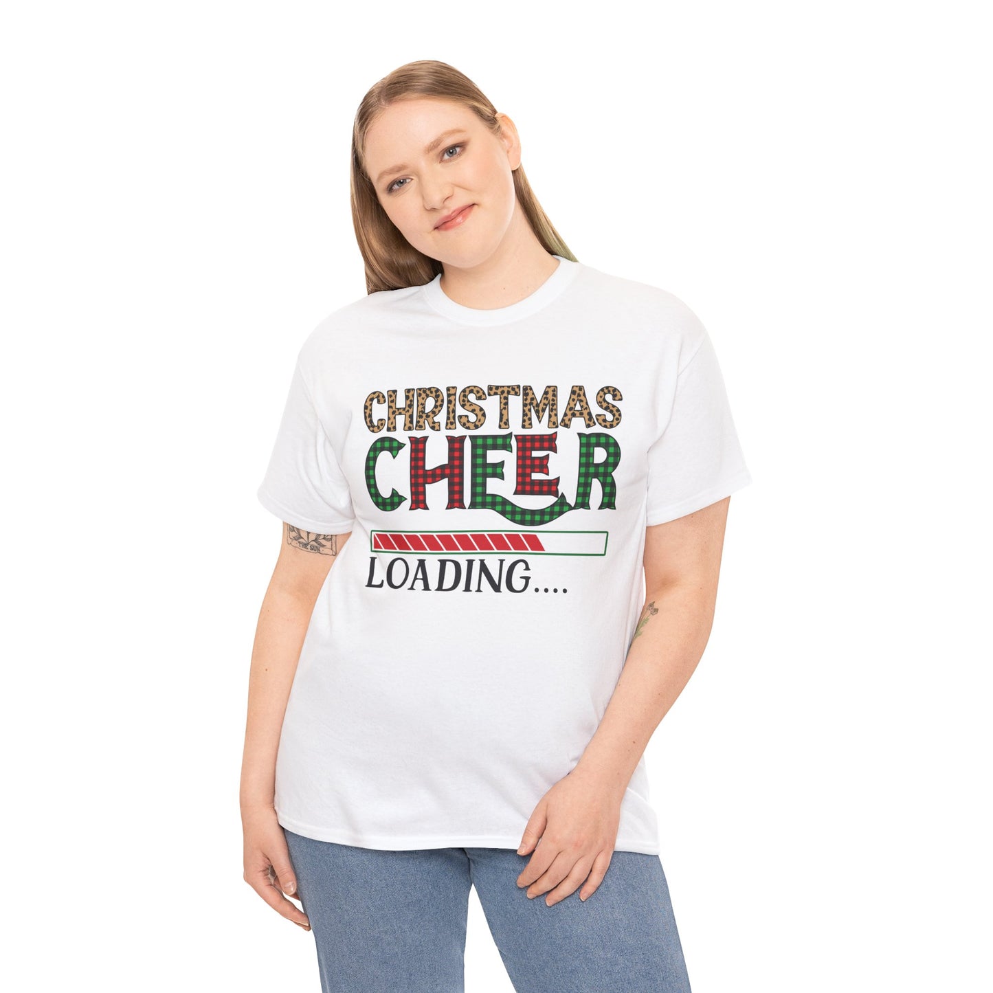 Christmas Cheer Loading Unisex Heavy Cotton Tee