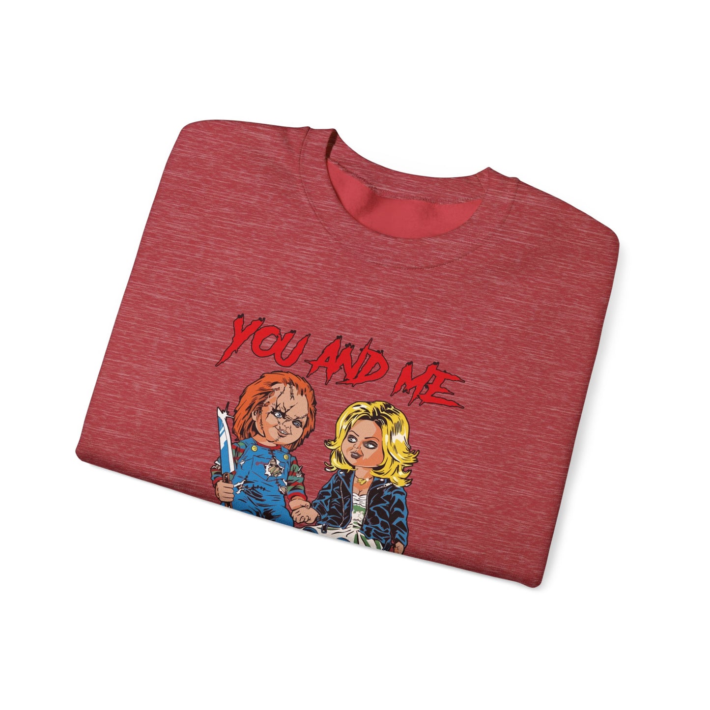 Chucky and bride Halloween Sweatshirt