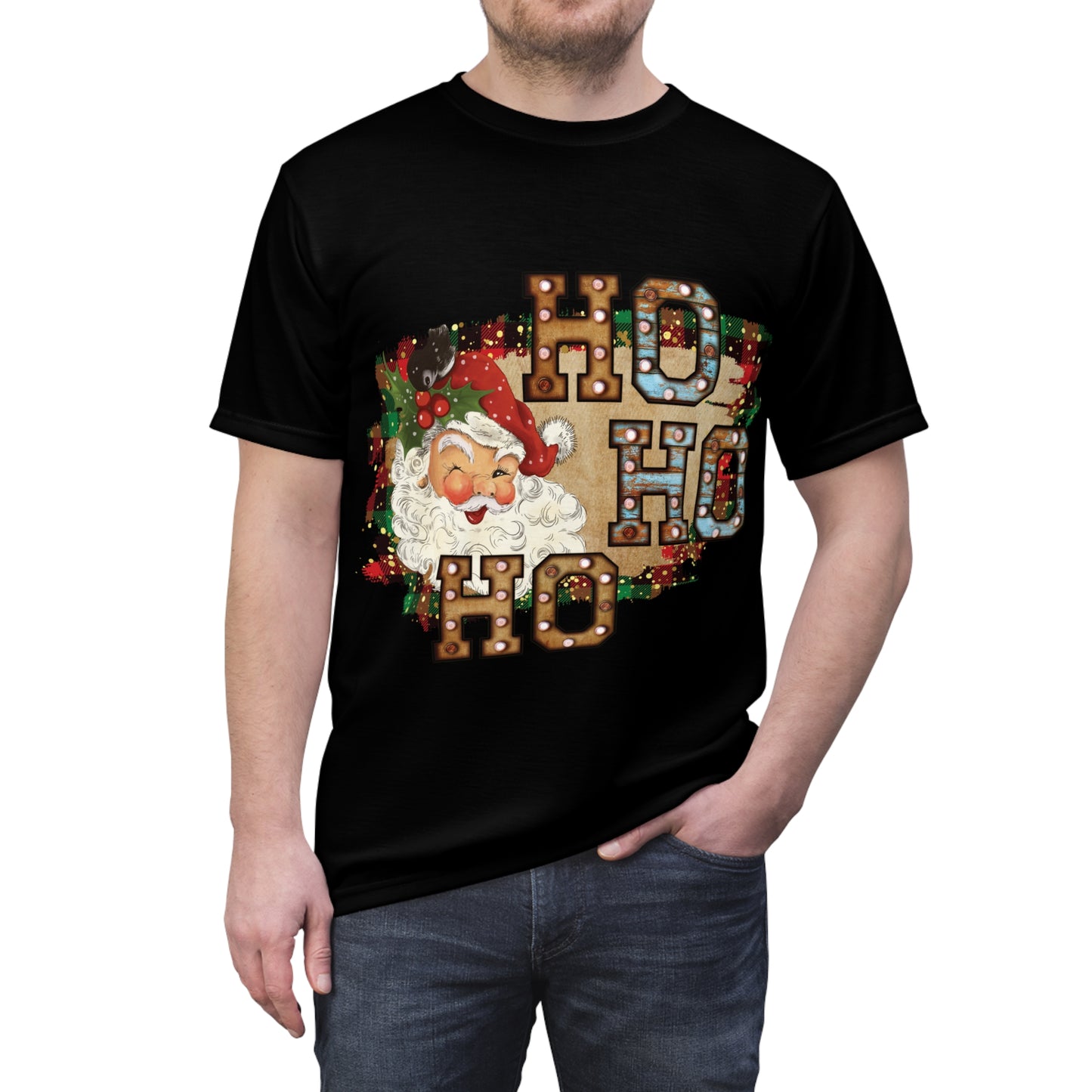 Christmas Santa HO HO HO Unisex Tee
