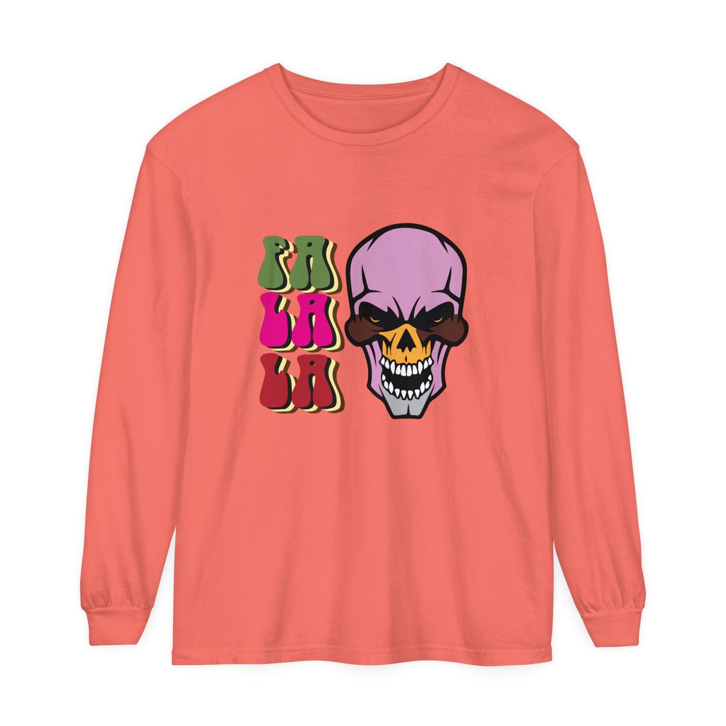 Skull Graphic Long Sleeve T-Shirt for Christmas