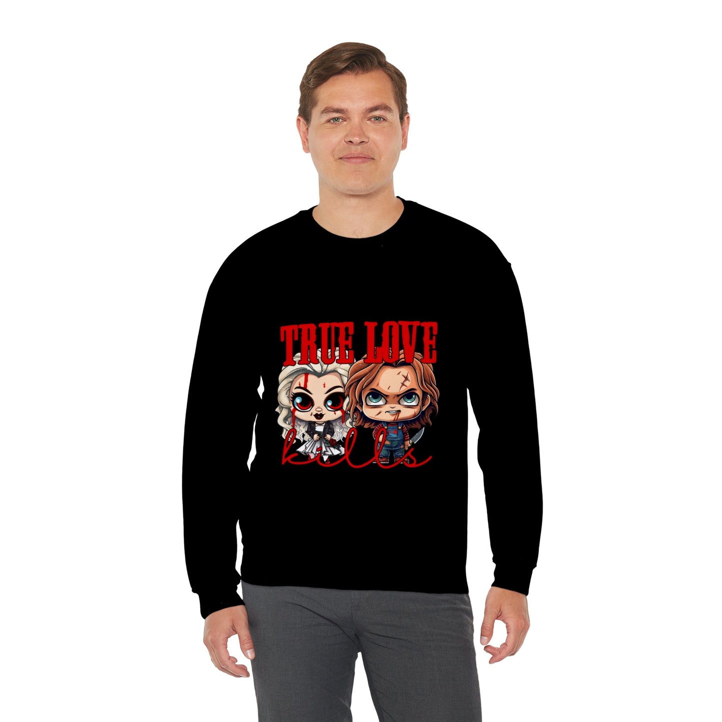 Chucky and bride Halloween Sweatshirt