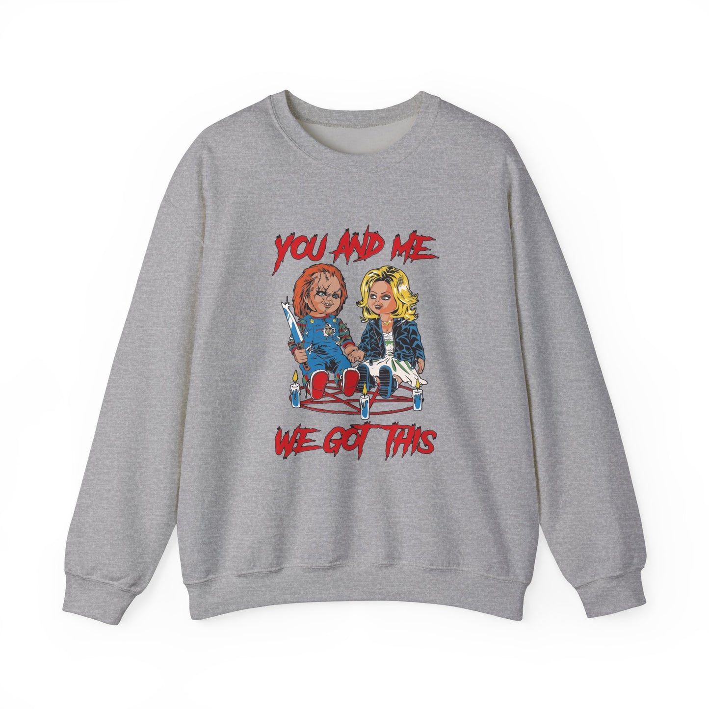 Chucky and bride Halloween Sweatshirt