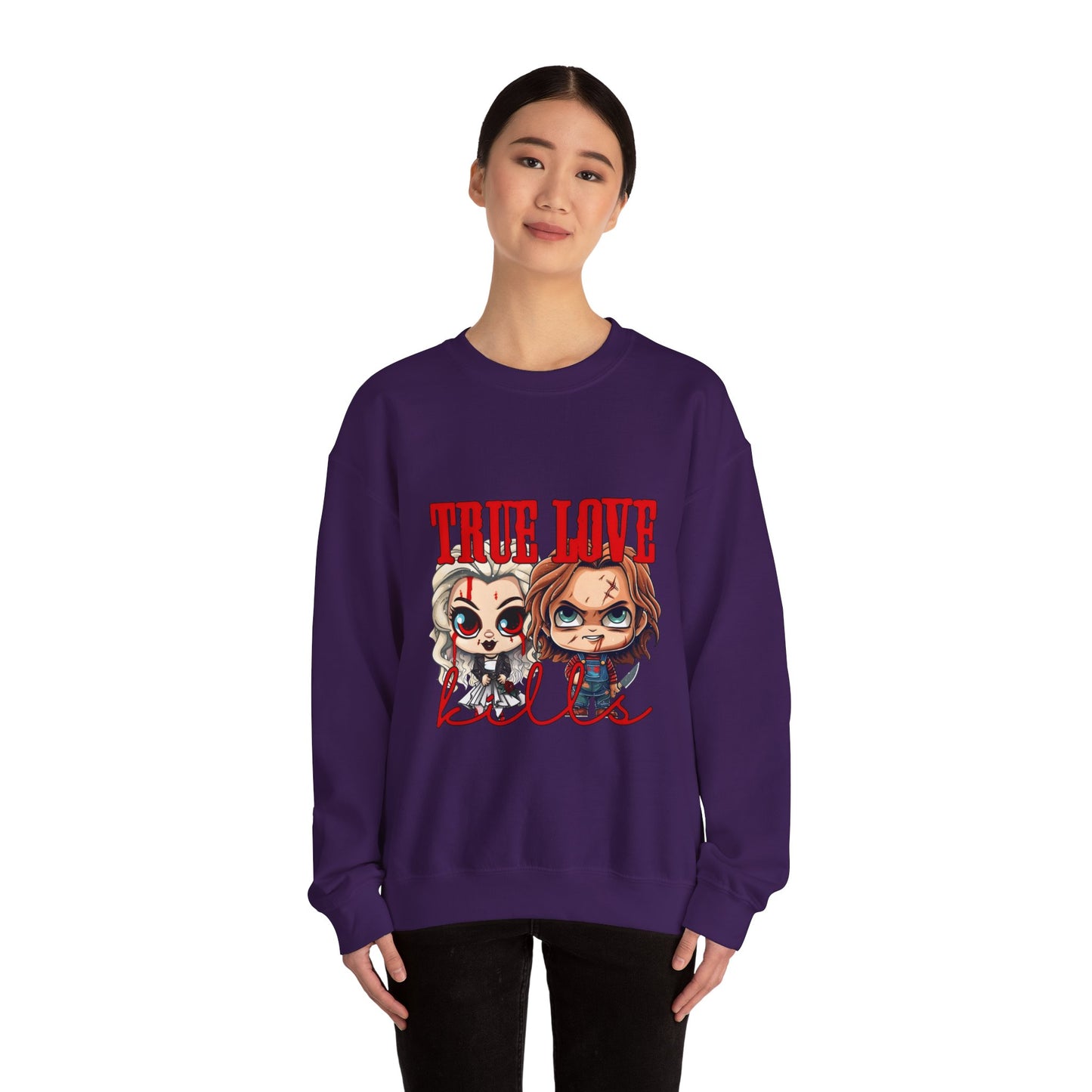 Chucky and bride Halloween Sweatshirt