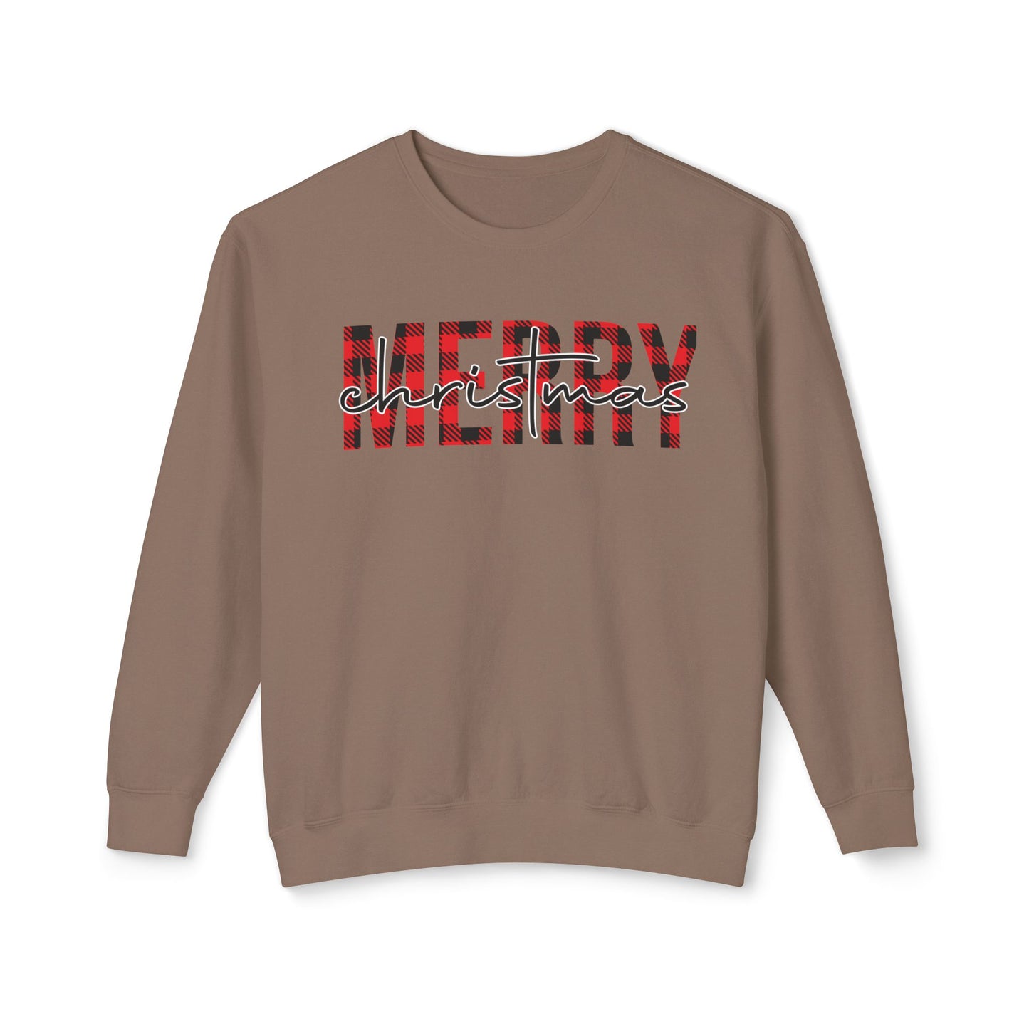 Merry Christmas Unisex Lightweight Crewneck Sweatshirt
