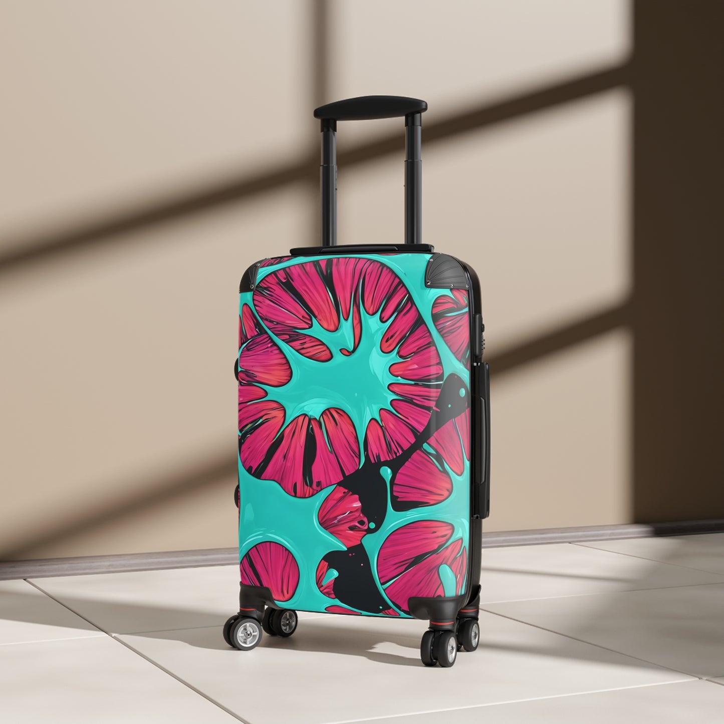 Vibrant Floral Suitcase for Travel Enthusiasts
