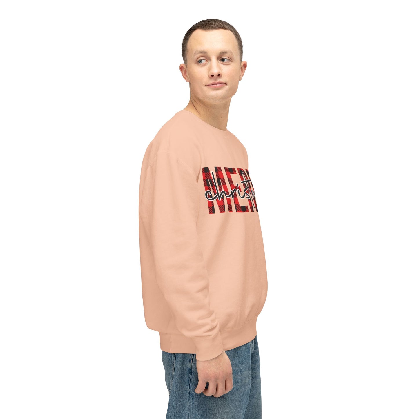 Merry Christmas Unisex Lightweight Crewneck Sweatshirt