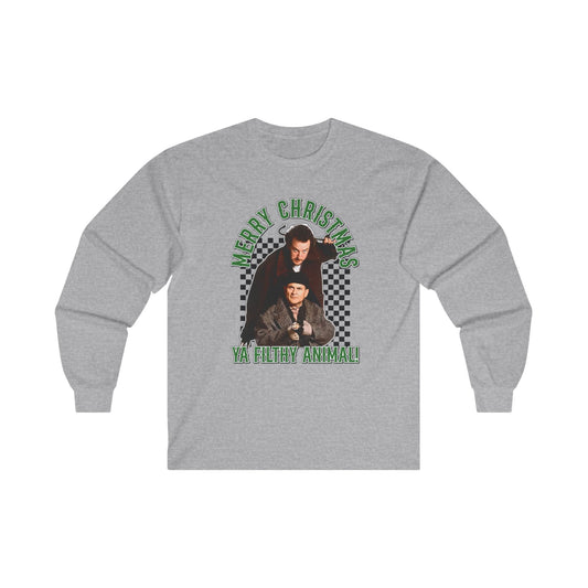 Merry Christmas Long Sleeve Tee - Funny Holiday Apparel for Fans