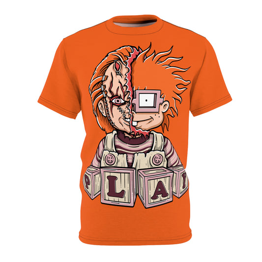 Playful Horror Unisex Cut & Sew Tee - Unique Graphic Tee for Halloween and Year-Round Fun