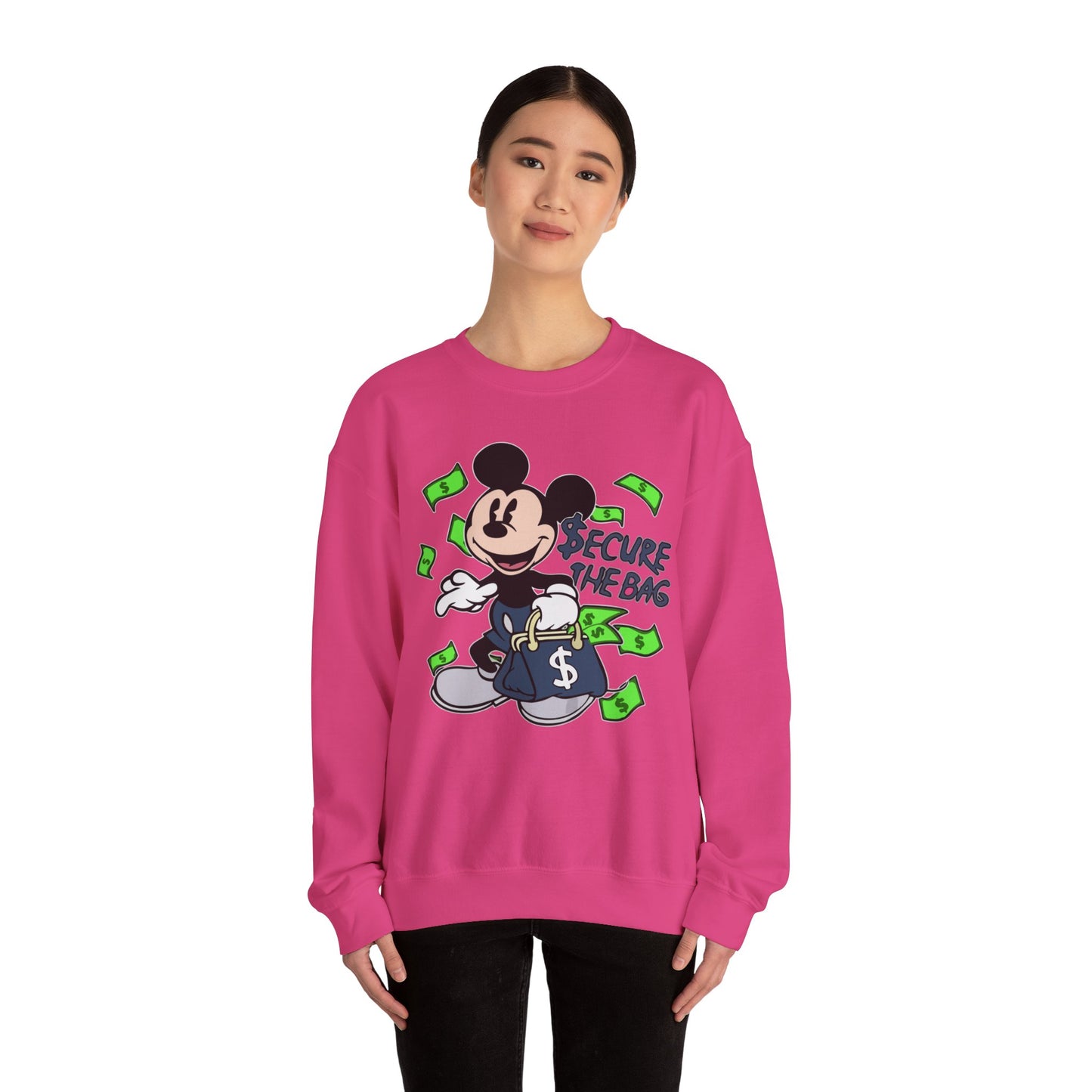 Unisex Sweatshirt - Secure the Bag Mickey Mouse Design