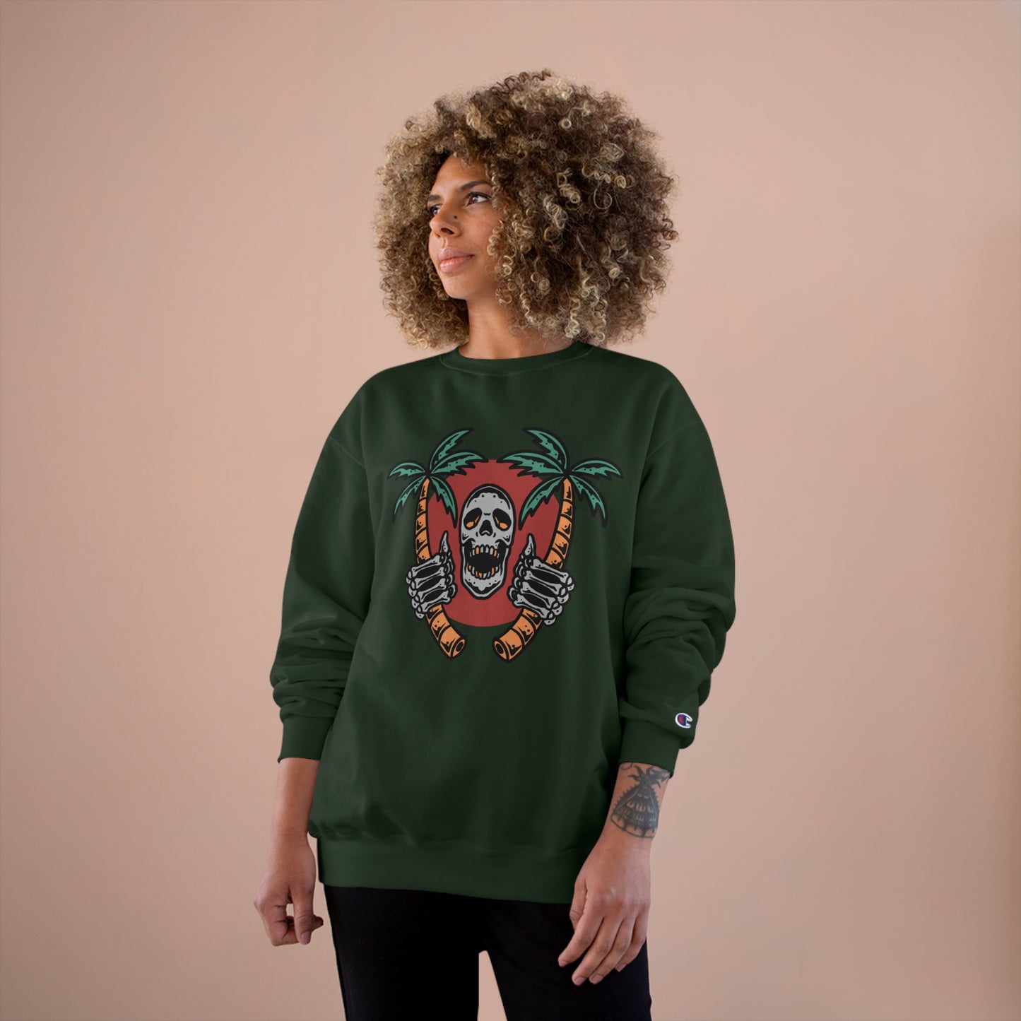 Skull Island Champion Sweatshirt - Cool and edgy graphic design for those who love unique style